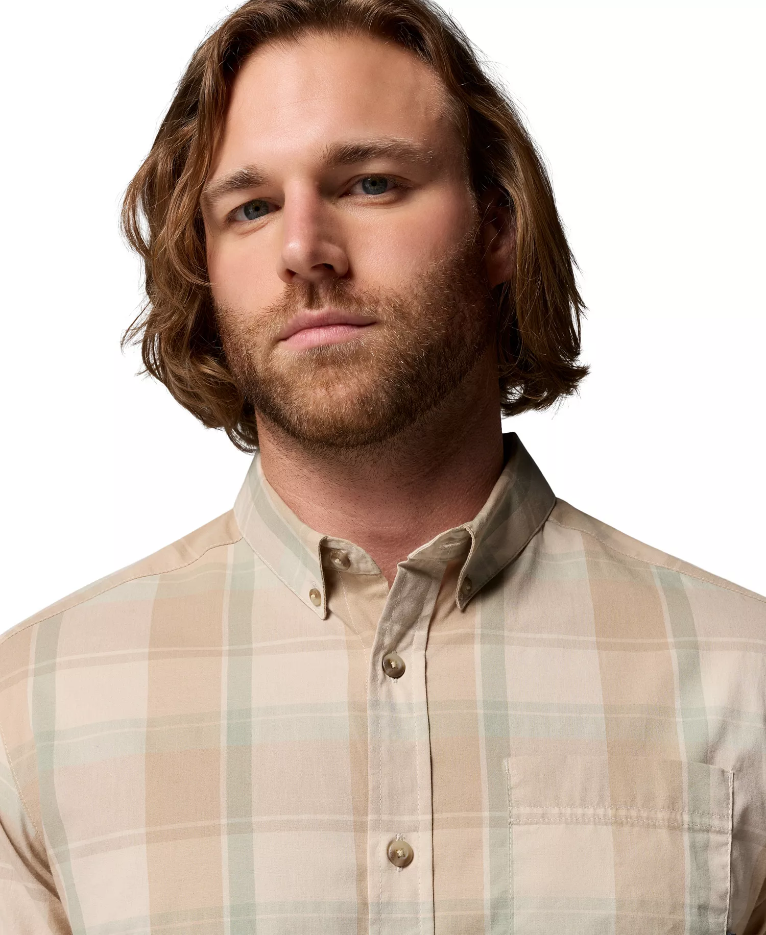 Men's Rapid Rivers Short-Sleeve Plaid Shirt - Dark Mountain, Base Plaid - L