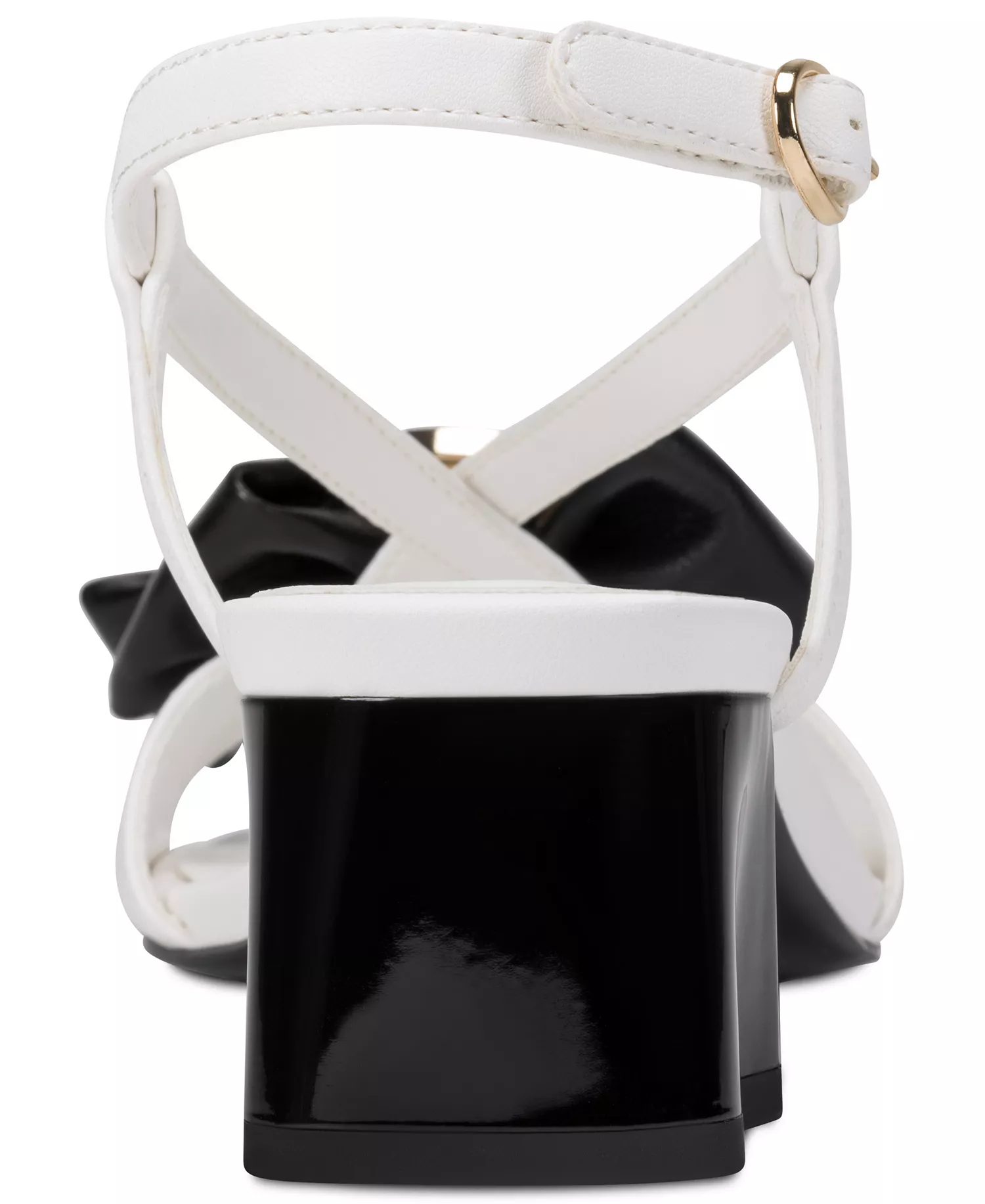 Women's Suttyn Bow Buckle Sandals - Bright White/Black - 10
