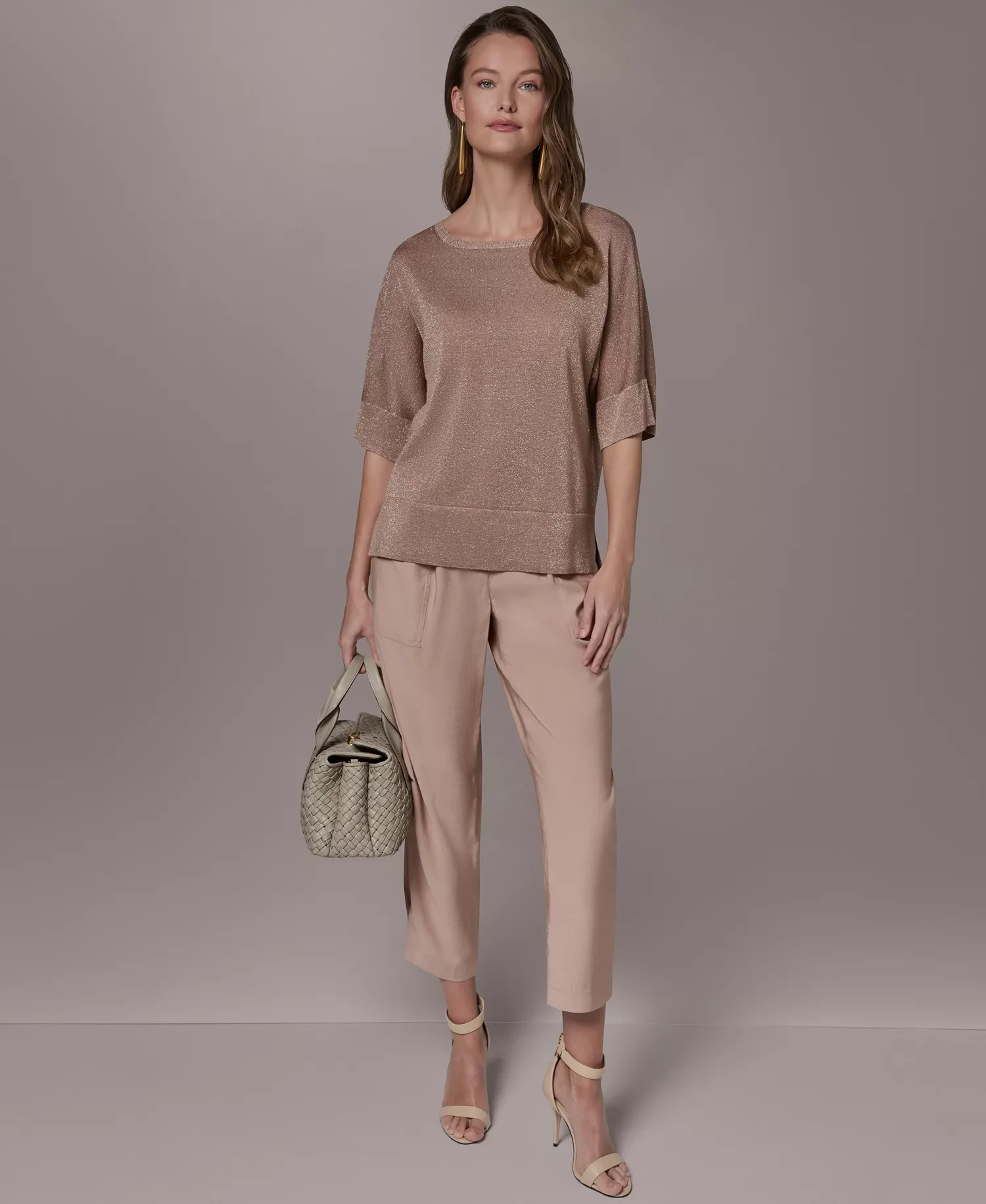 Women's Crew Neck Oversized Top - Umbria - L