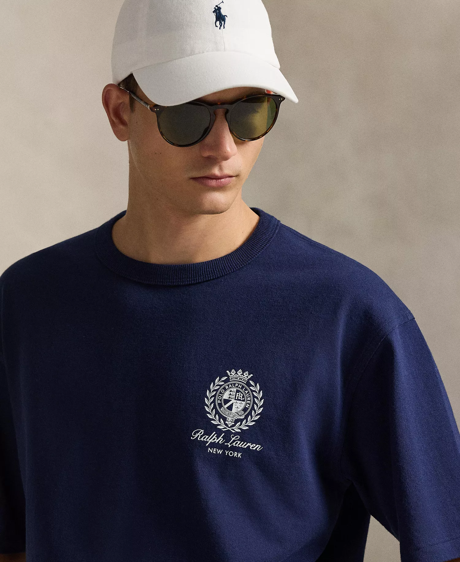 Men's Relaxed-Fit Jersey Graphic T-Shirt - Newport Navy - 2XL