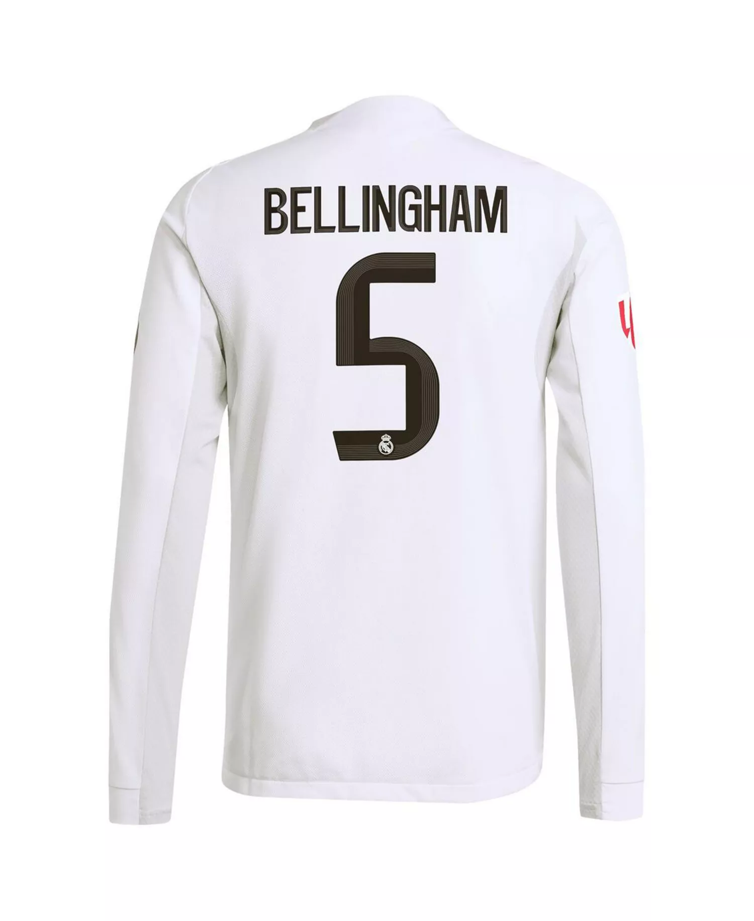 Men's Jude Bellingham White Real Madrid 2025/26 Home Authentic Long Sleeve Jersey - White - 2XL
