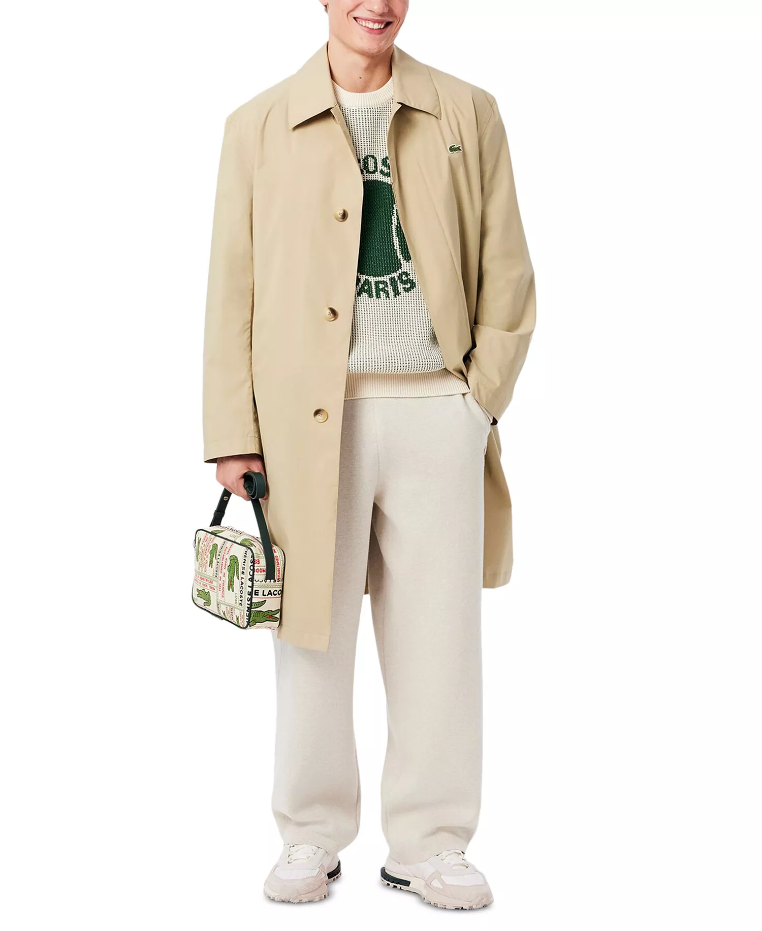 Men's Elite Active Lace-Up Sneakers - White/Dark Green - 12M