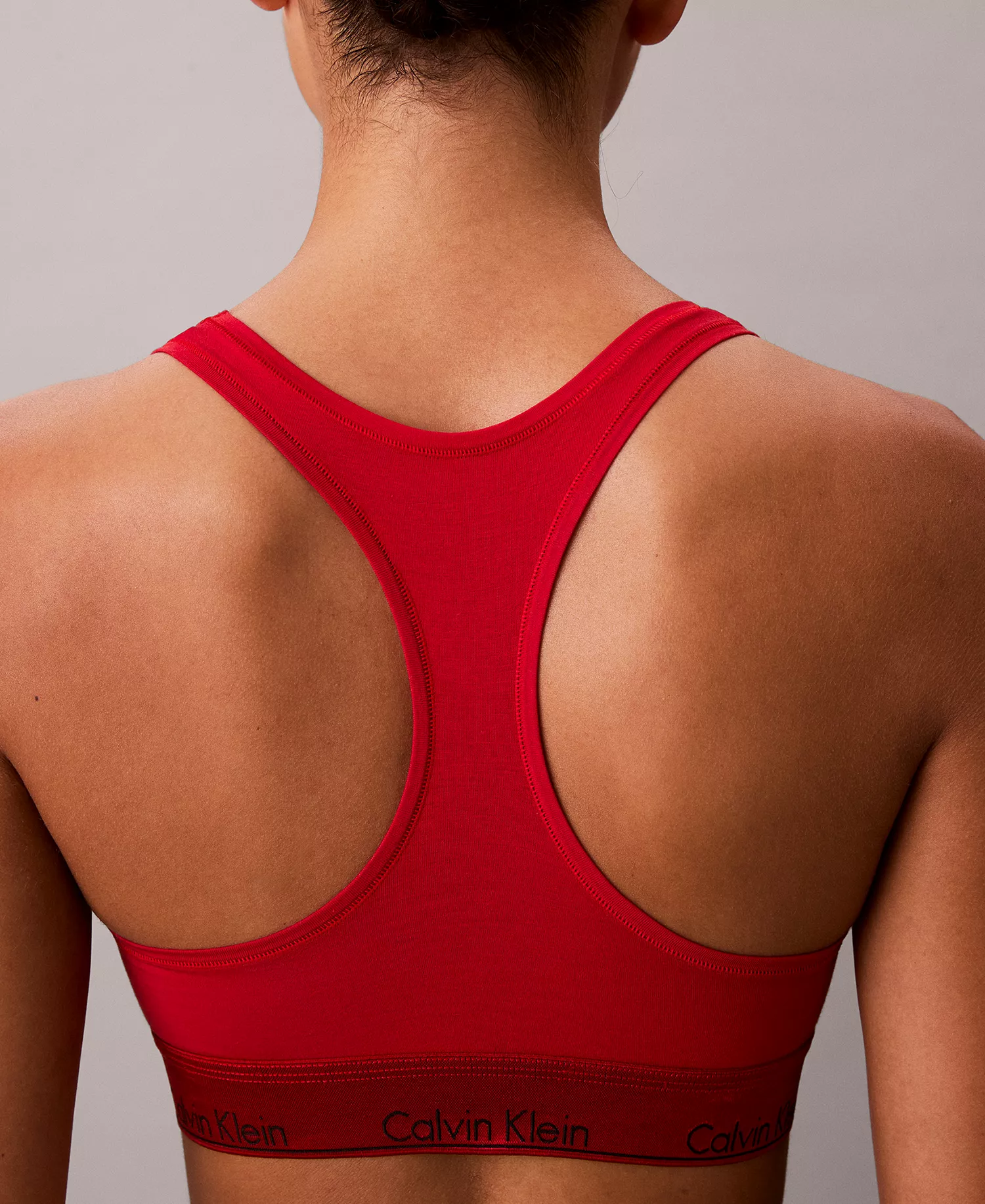 Women's Icon Cotton Holiday Unlined Bralette QF8547 - Adrenaline Rush - L