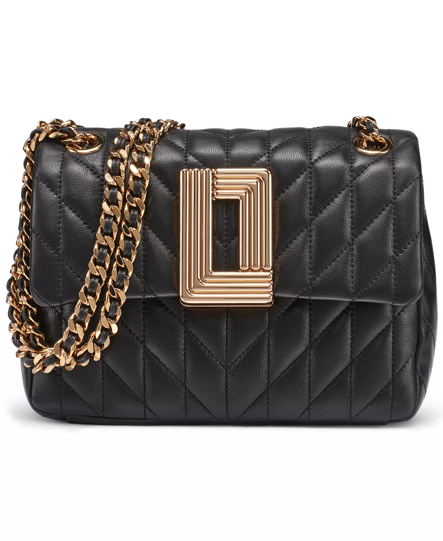 Lafayette Small Magnetic Crossbody Bag - Black/Gold - No Size