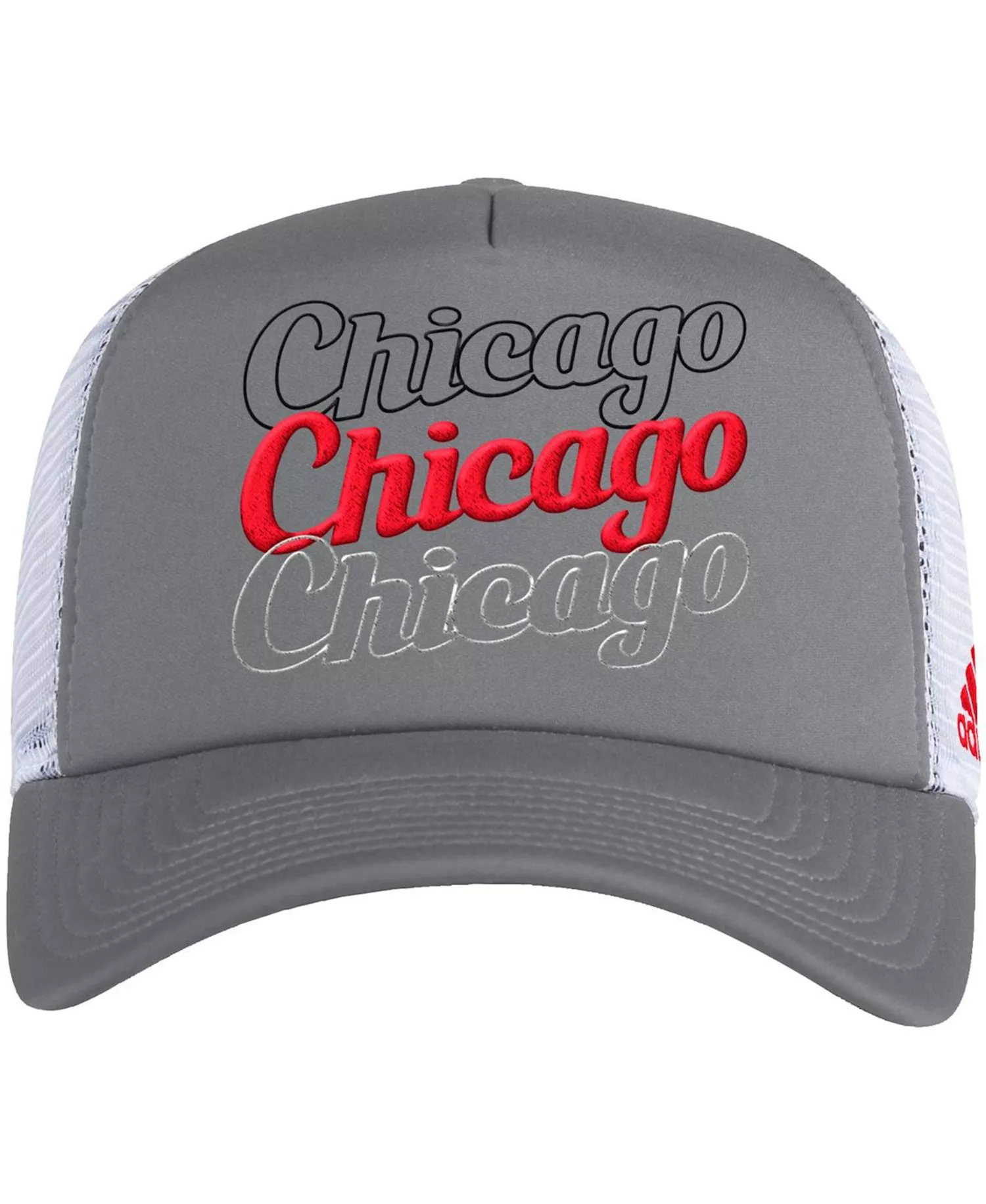 Women's Gray, White Chicago Blackhawks Foam Trucker Snapback Hat - Gray, White - One Size Fits All