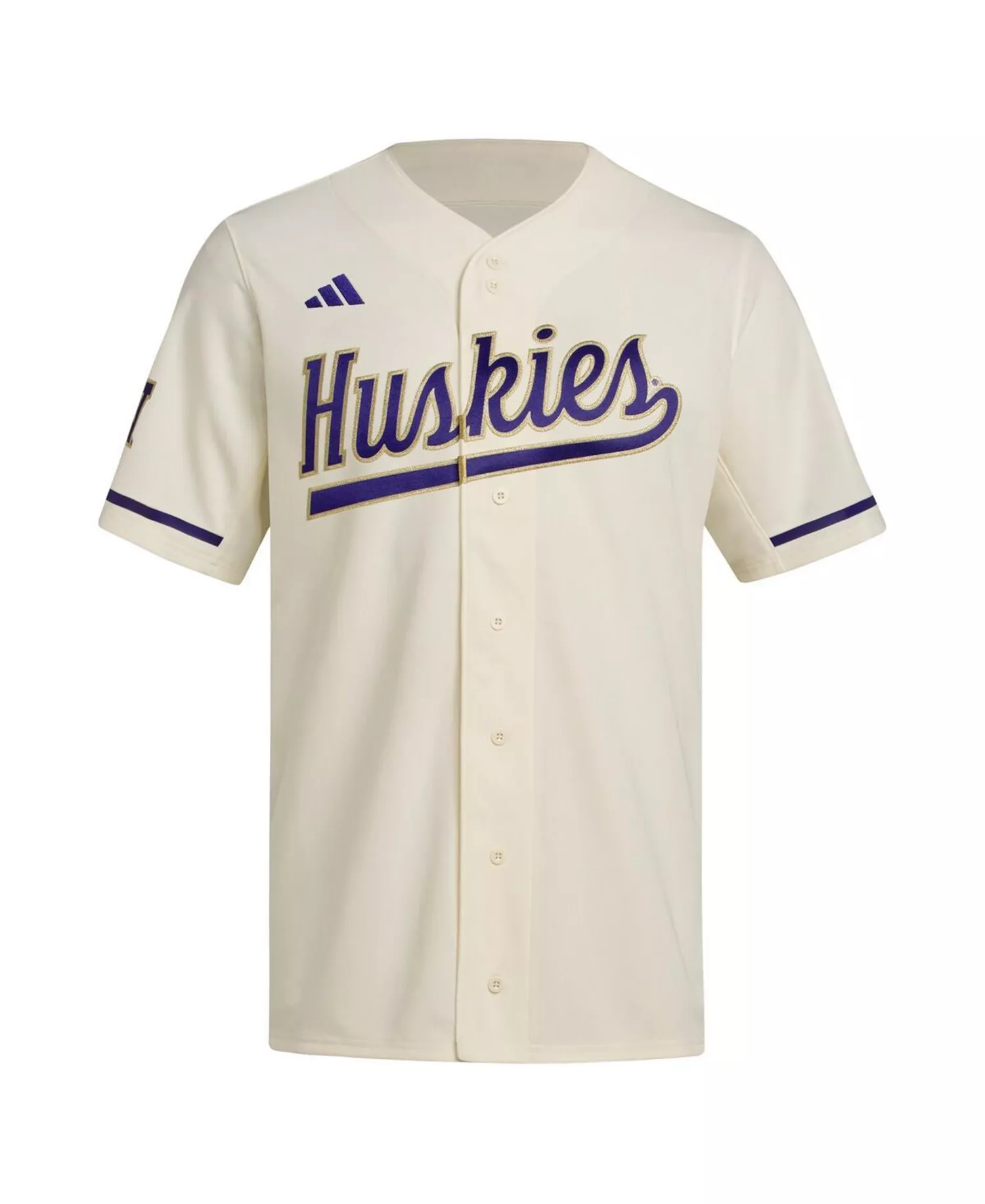 Men's Cream Washington Huskies Replica Baseball Jersey - Cream - 2XL