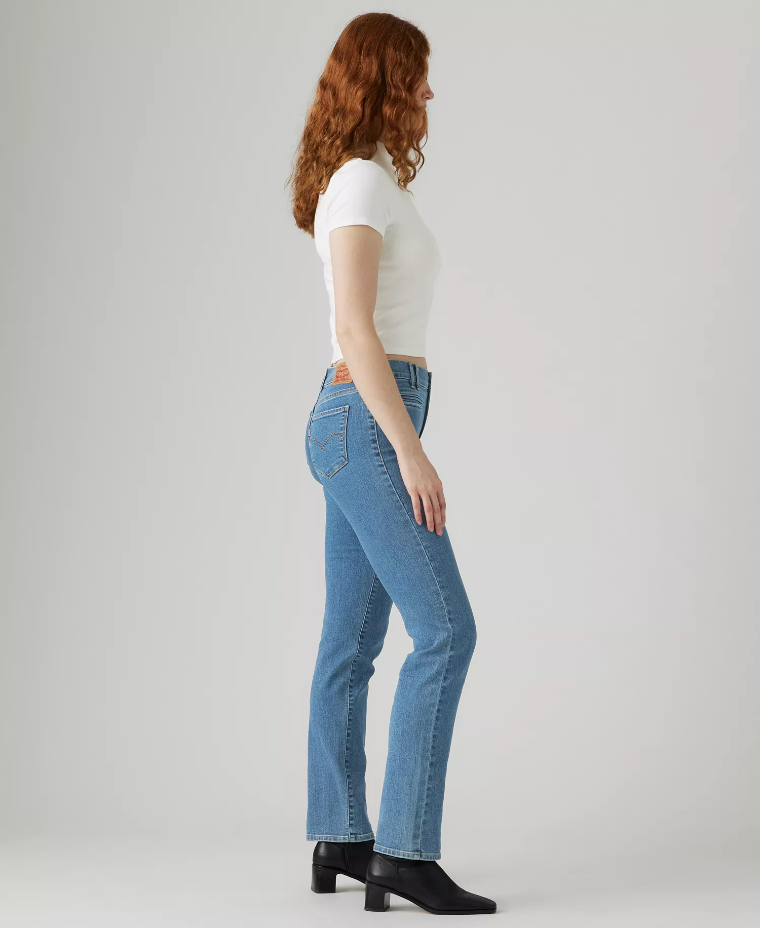Women's 314 Shaping Tailored Straight Stretch Jeans - Blue - 24