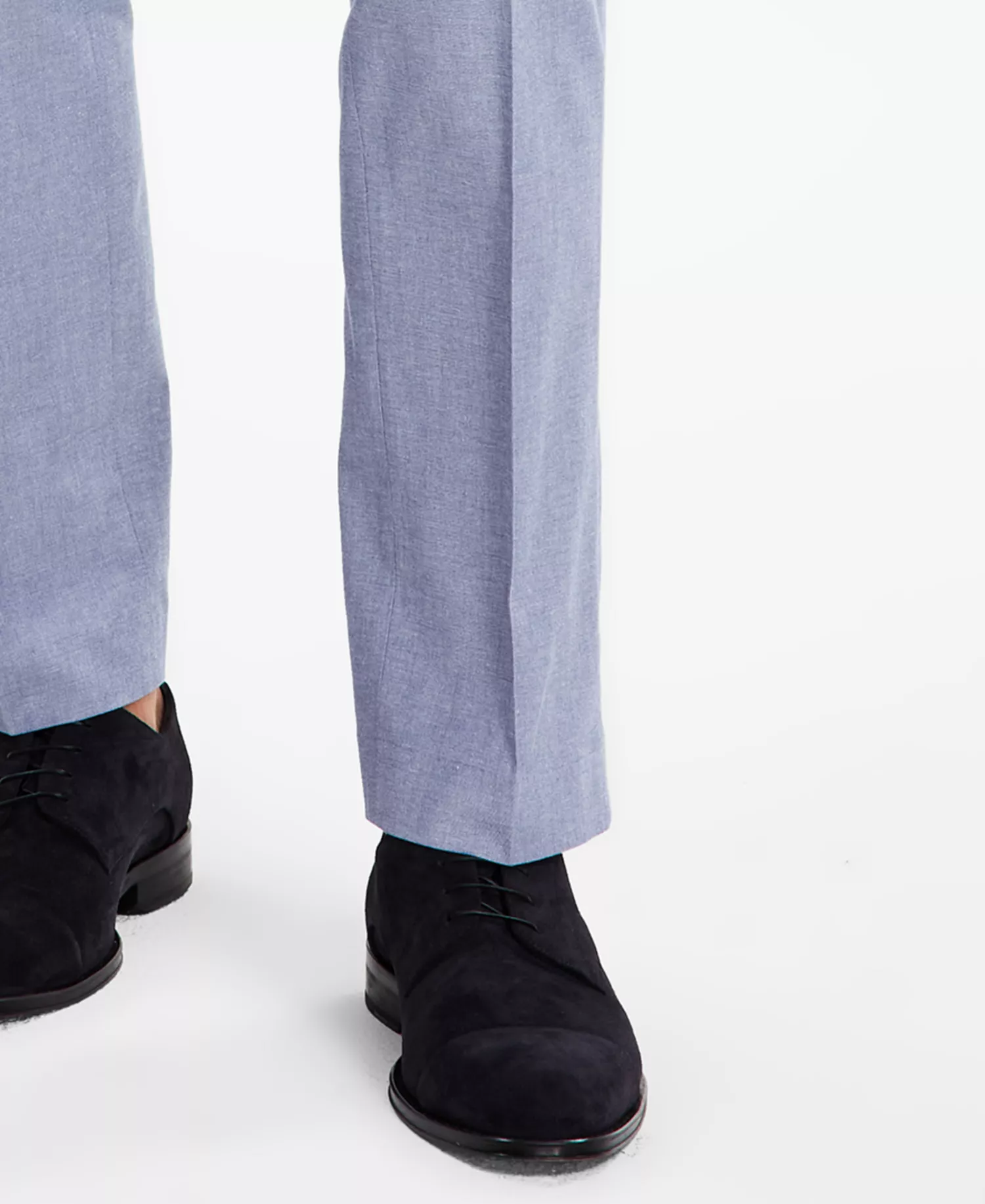 Men's Modern-Fit TH Flex Stretch Chambray Suit Separate Pants - Blue - 29 - 30