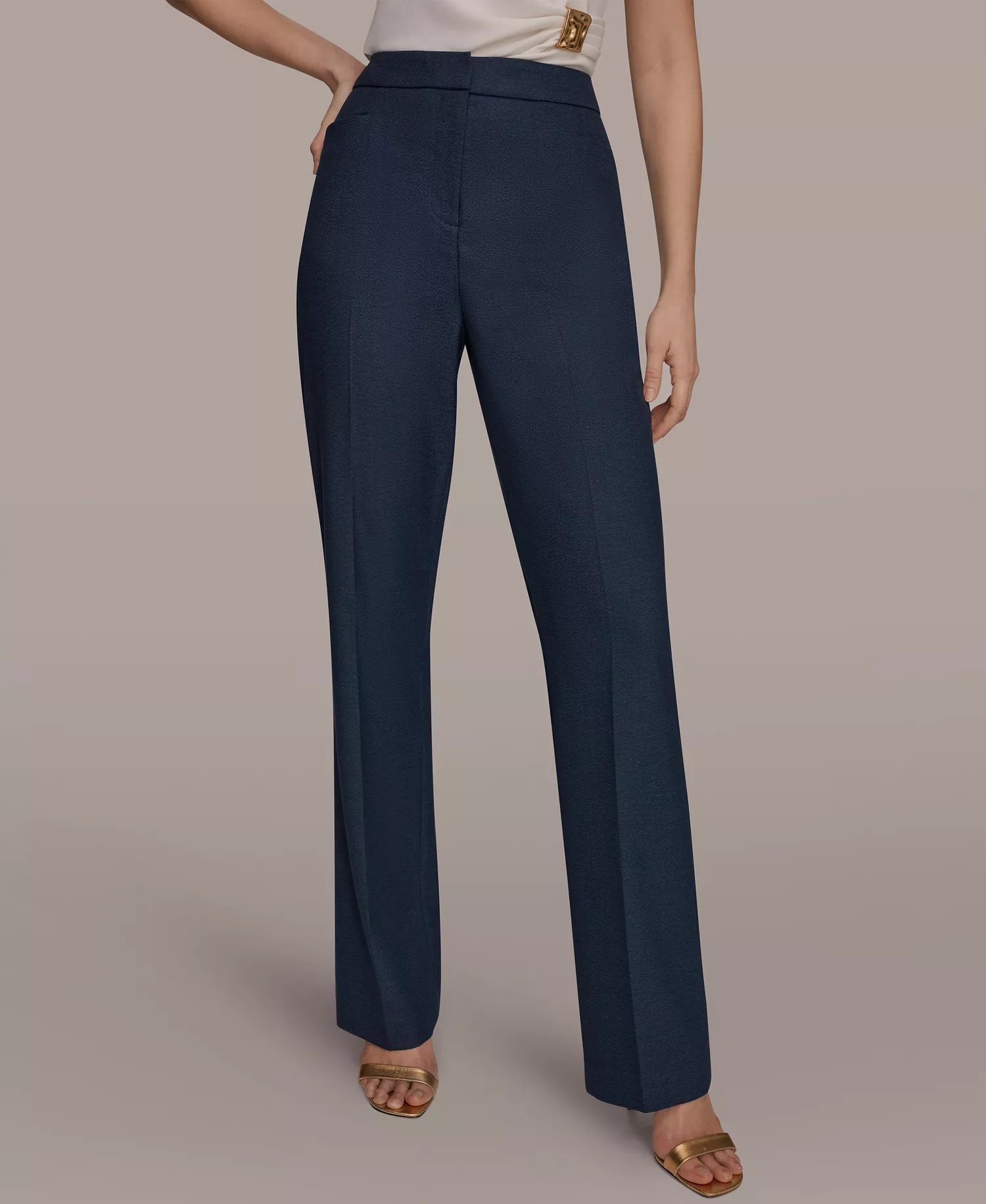 Women's Straight Leg Front Rise Pants - Nightfall - 0