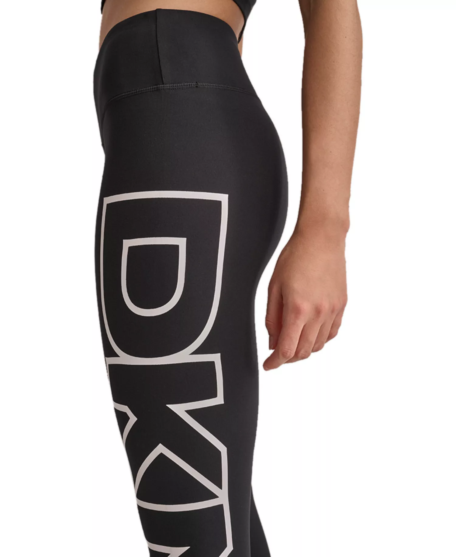 Women's High-Rise Logo Graphic 7/8 Leggings - Blk/wht - L