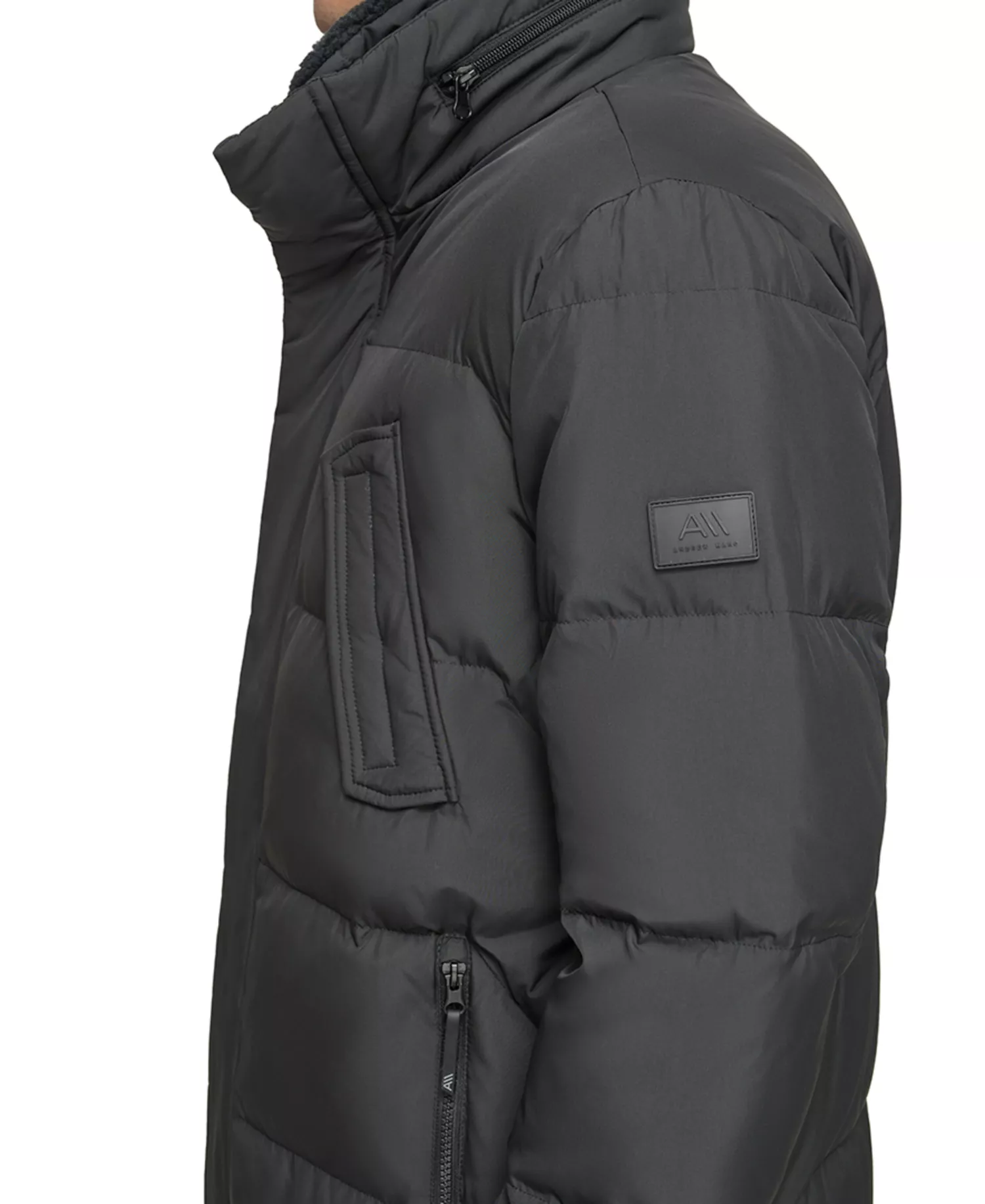 Men's Valcour Duvet Quilted Parka Coat - Black - 2XL