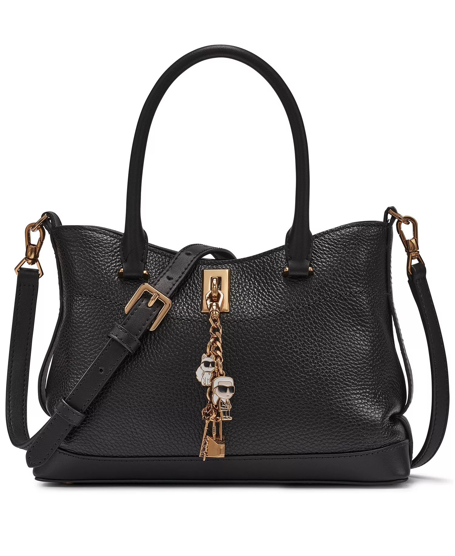 Gisele Small Crossbody Bag - Black/Gold - Small