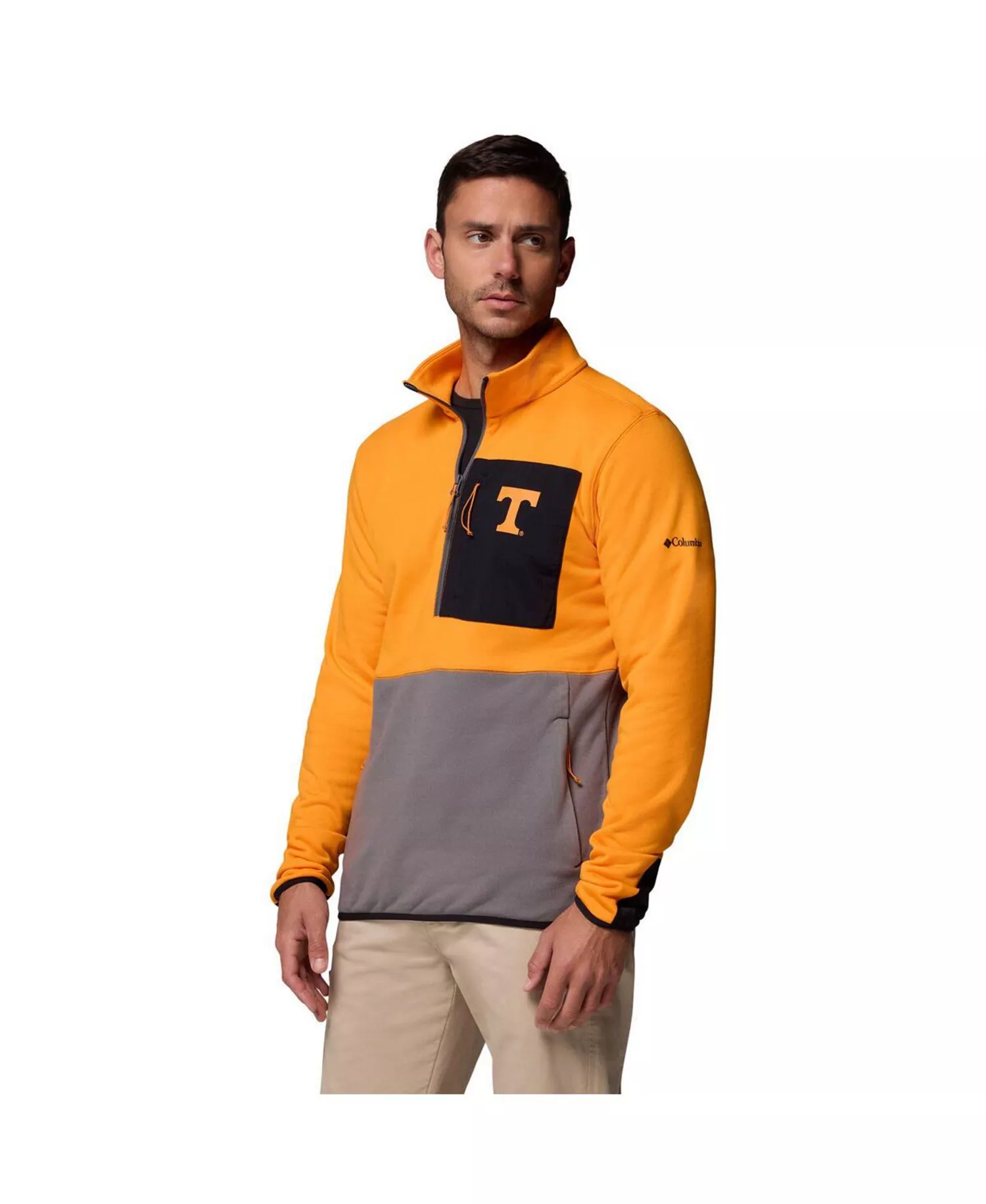 Men's Tennessee Orange/Gray Tennessee Volunteers Hike Omni-Wick Half-Zip Pullover Sweatshirt - Tennessee Orange, Gray - L