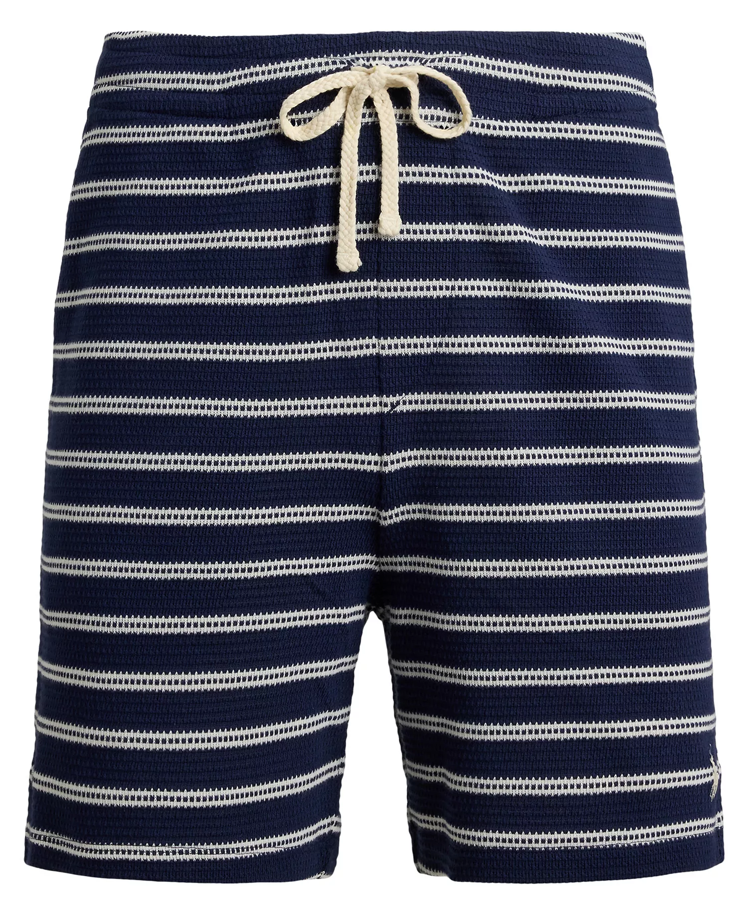 Men's Striped Slim-Fit Shorts - Newport Navy/Cream - 2XL