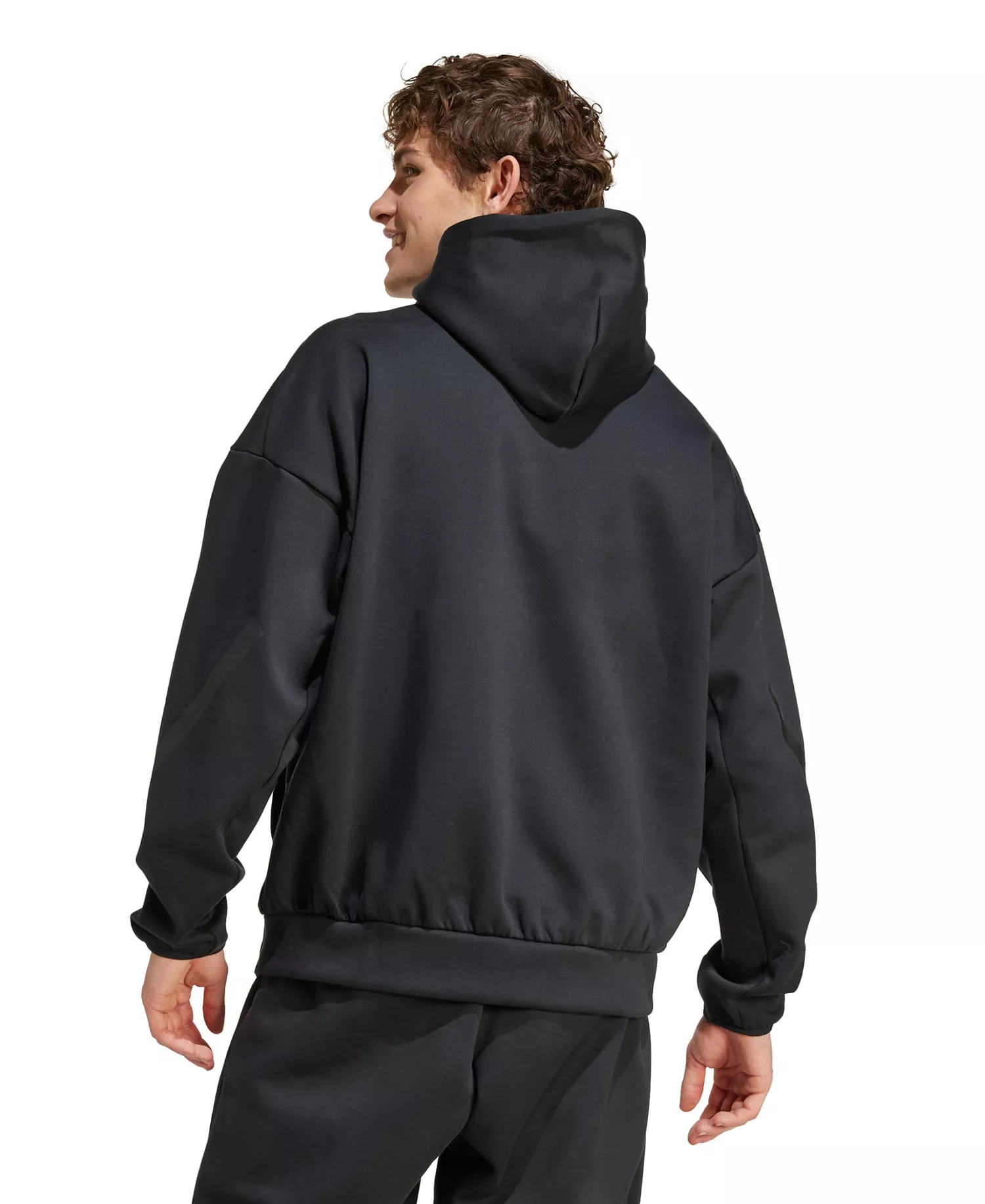 Men's Loose Fit Sweatshirt - Black - L