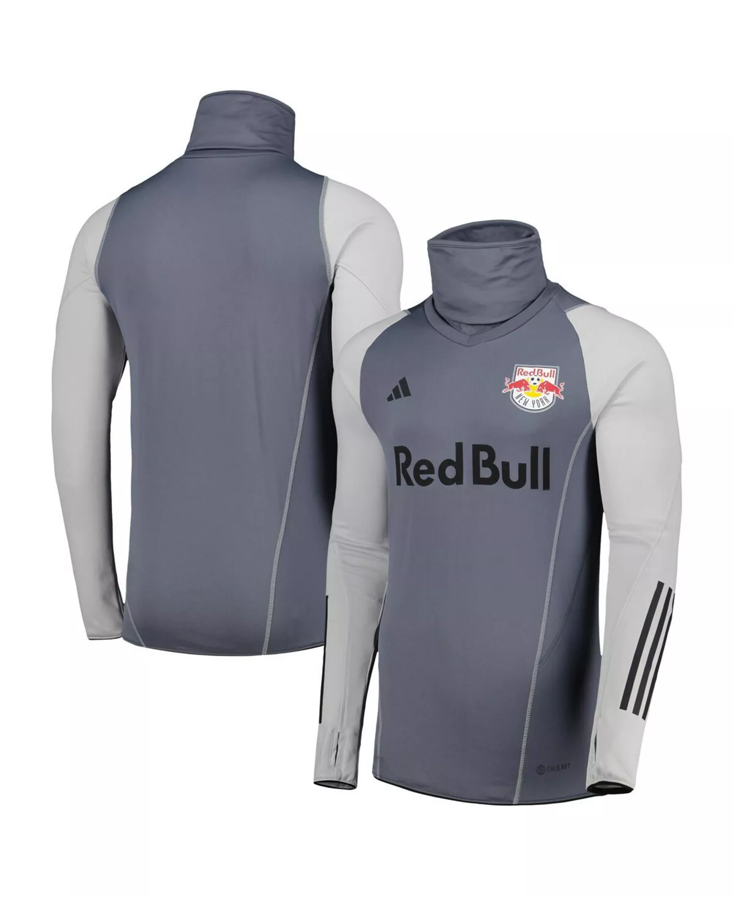 Men's Gray New York Red Bulls Warm Raglan COLD.RDY Top - Gray - 2XL
