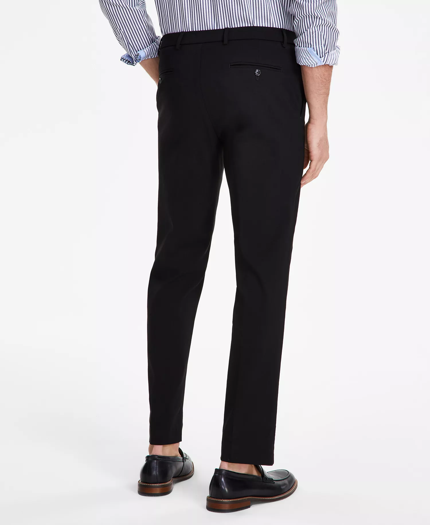 Men's Modern-Fit TH Flex Stretch Solid Performance Pants - Black - 29 - 29