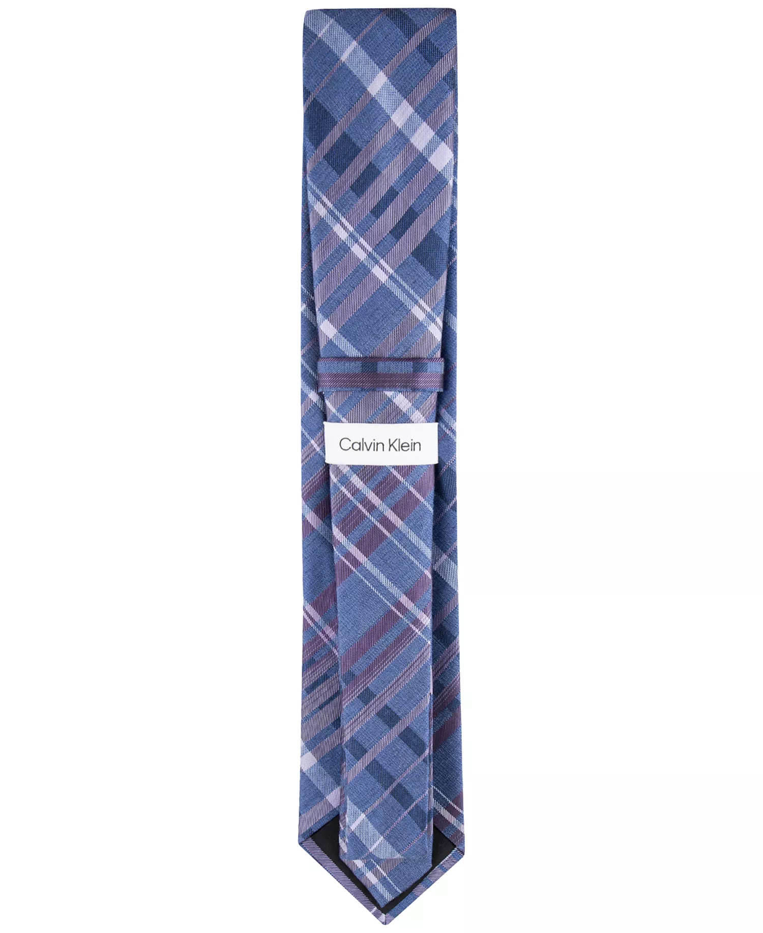 Men's Large Ombre Grid Tie - Blue - ONE SIZE