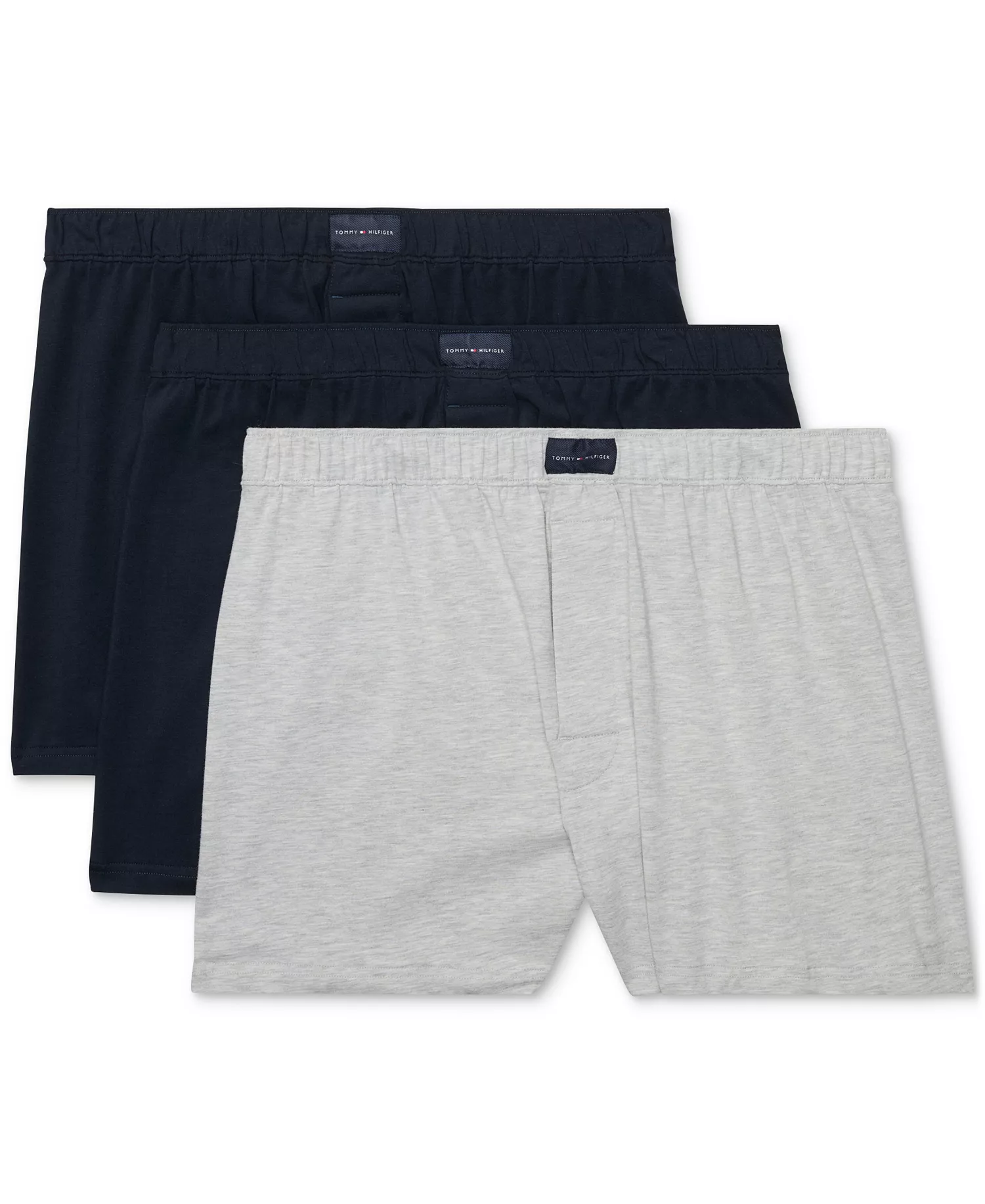 Men's 3-Pack All Day Comfort Knit Boxers - Desert Sky/ Gray Heather/Desert Sky - L