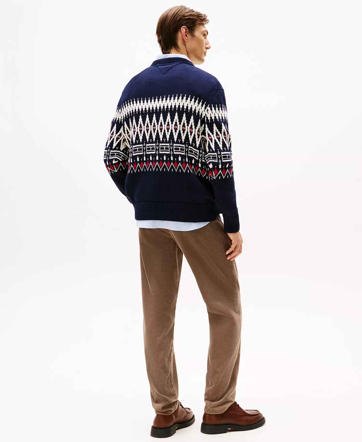 Men's Fair Isle Crewneck Sweater - Desert Sky - M