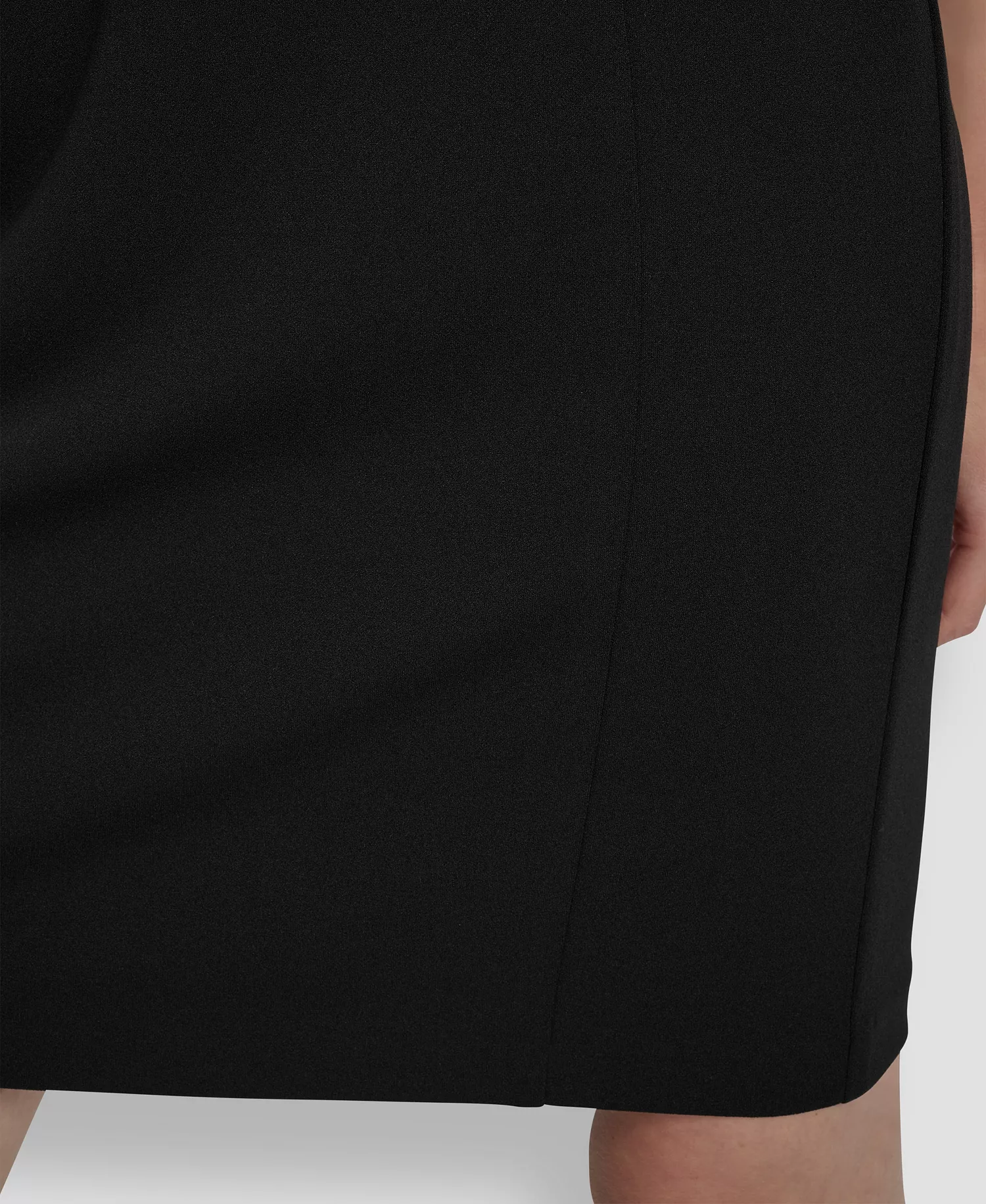 Women's Square Neck 3/4 Sleeve Sheath Dress - Black - 10