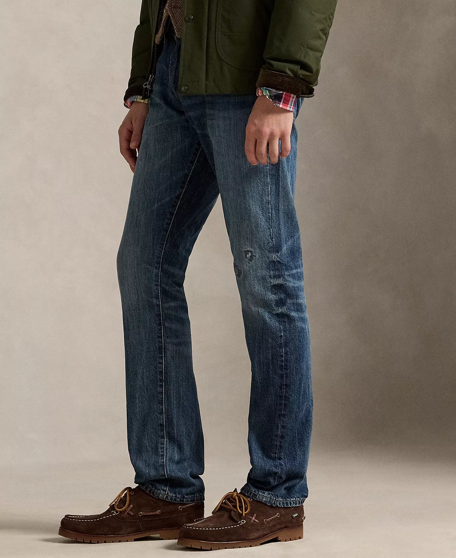 Men's Varick Slim Straight Distressed Jeans - Ninigret - 33x30