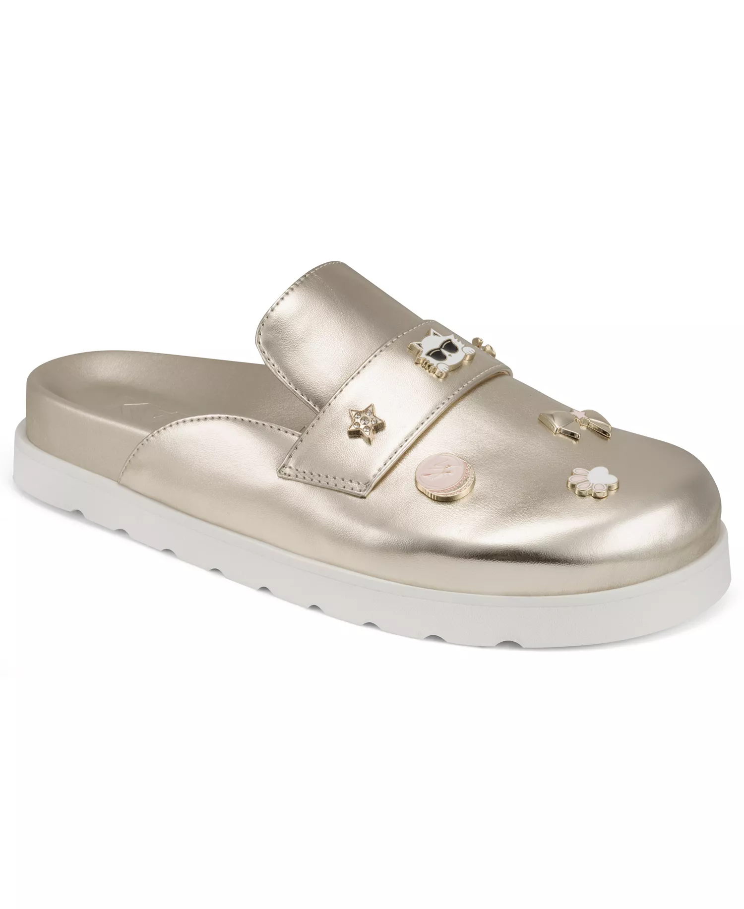 Women's Islay Macaron Flat Mules - White Gold - 10