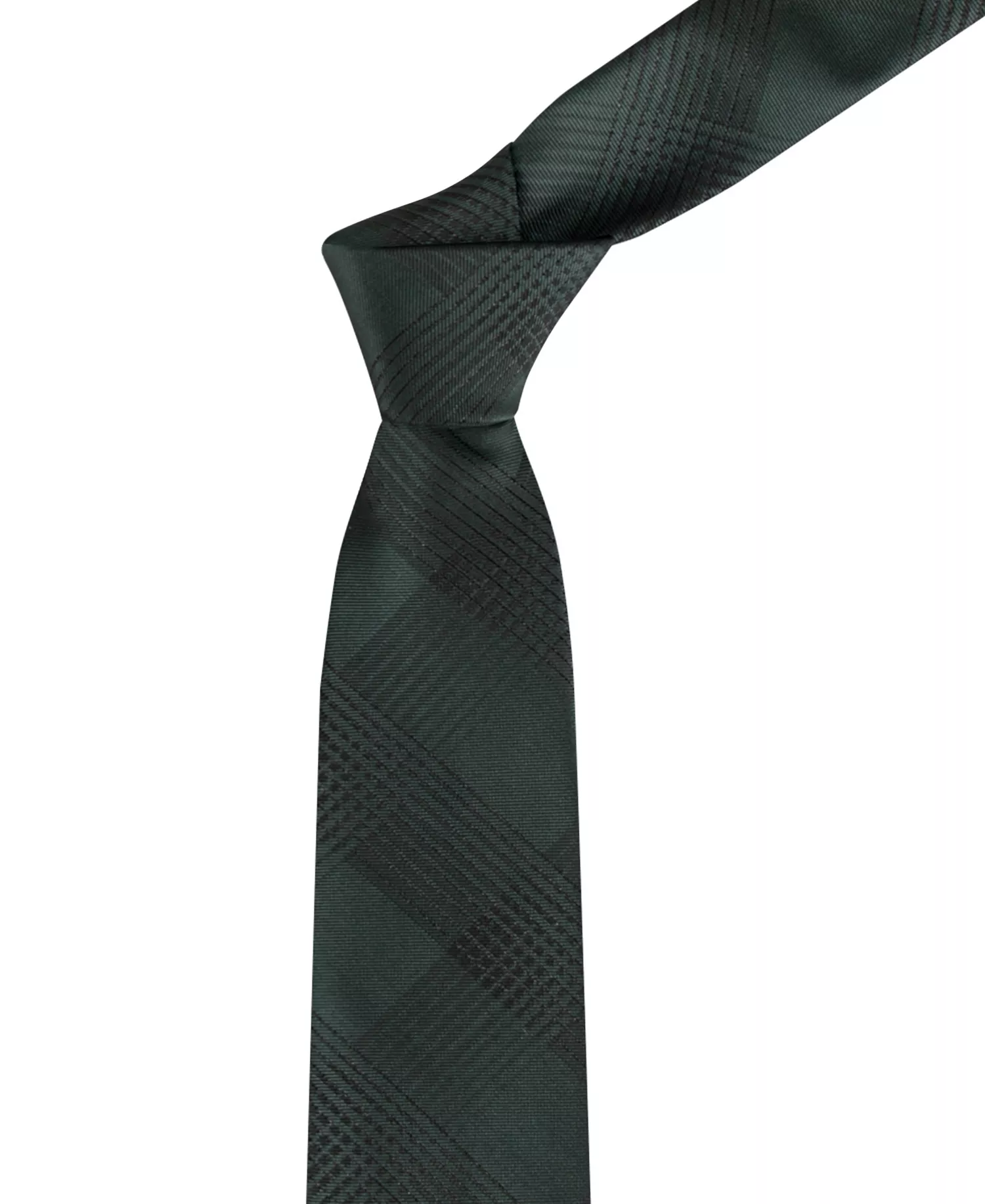 Men's Evelyn Lurex Plaid Tie - Olive - ONE SIZE
