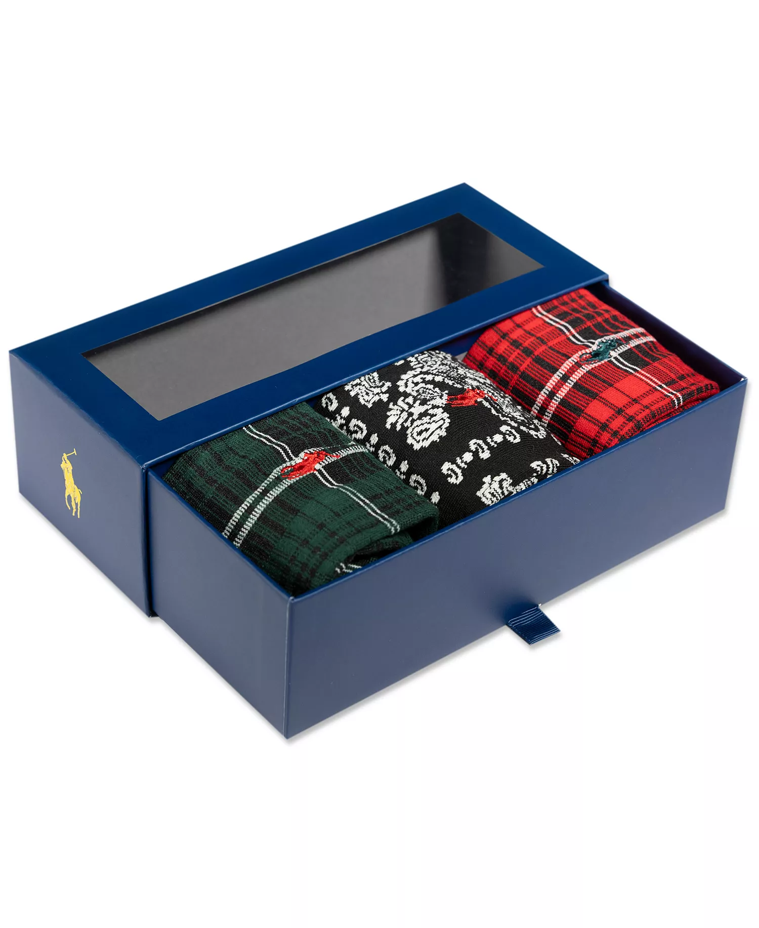 Men's 3-Pack Chopped Bandana And Plaid Socks Gift Box - Asst - 7-12