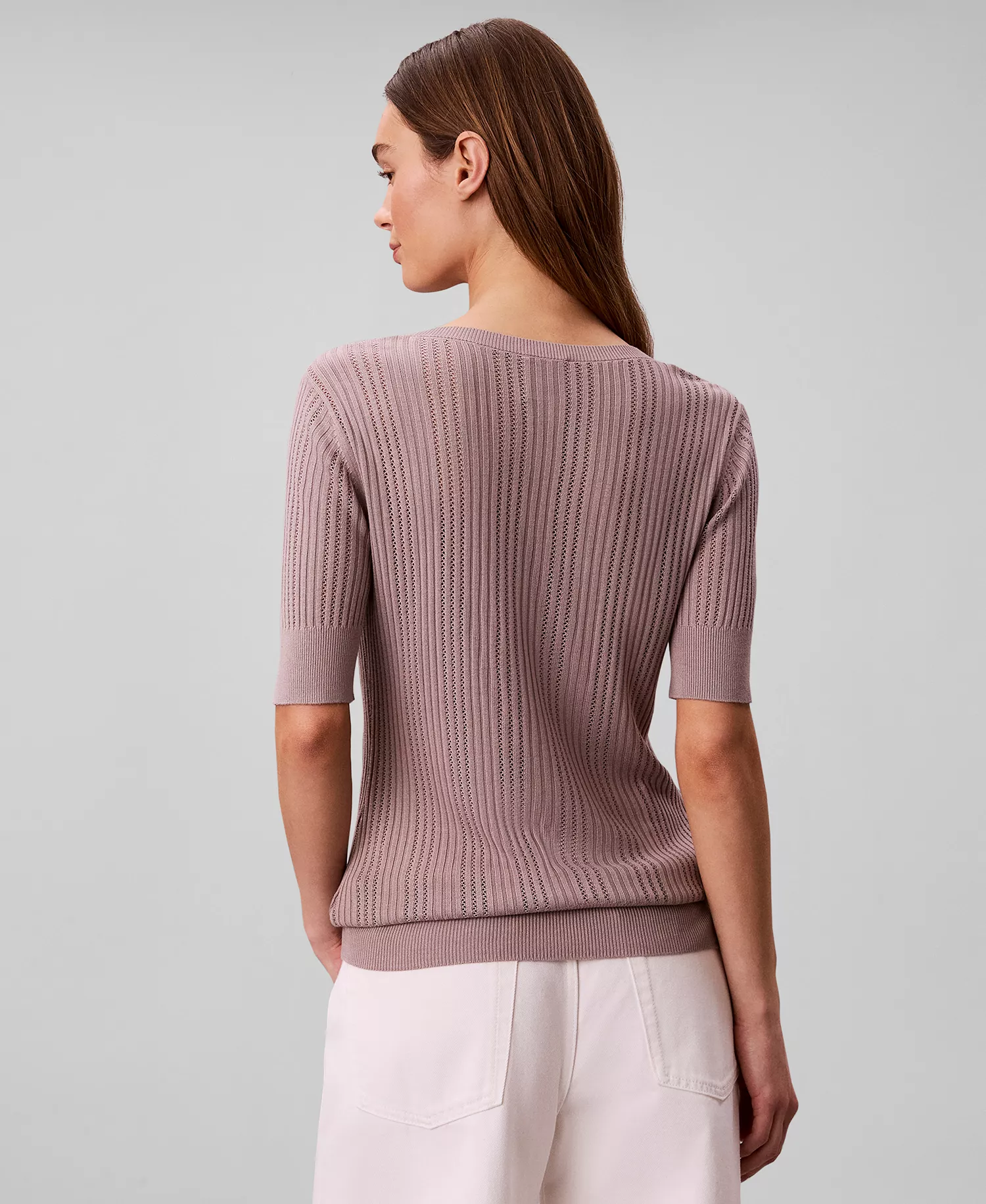 Women's Gauge Short-Sleeve Sweater - Dusted Fox - L