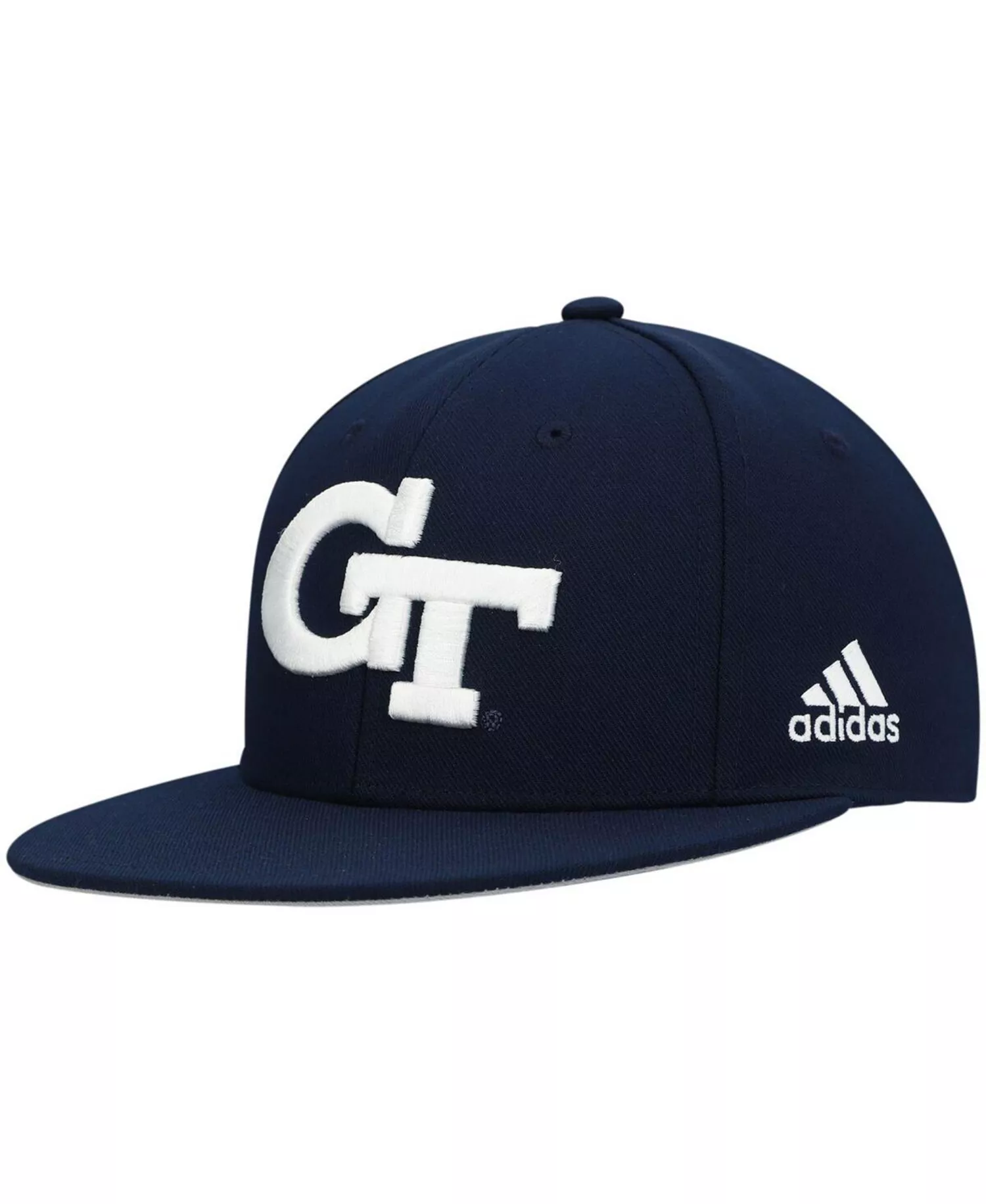 Men's Navy Georgia Tech Yellow Jackets Logo On-Field Baseball Fitted Hat - Navy - 7