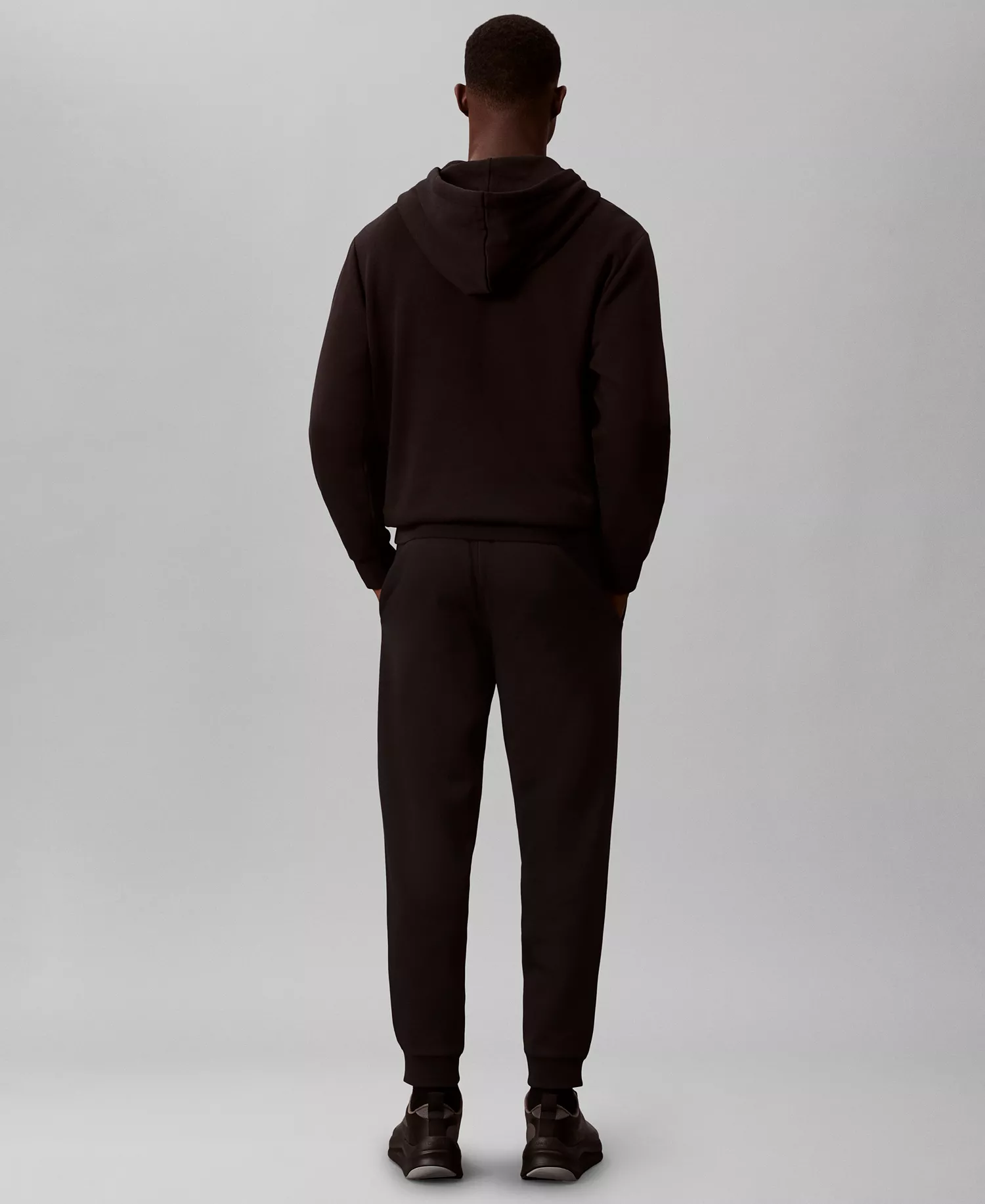 Men's Monogram Logo Fleece Joggers - Black - 2XL