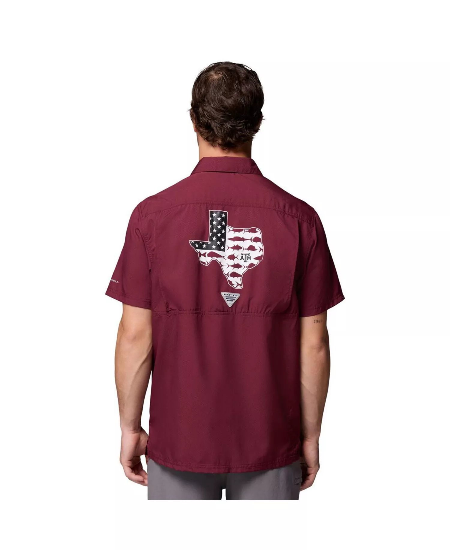 Men's Maroon Texas A M Aggies Slack Tide Camp Button-Up Shirt - Maroon - XXL
