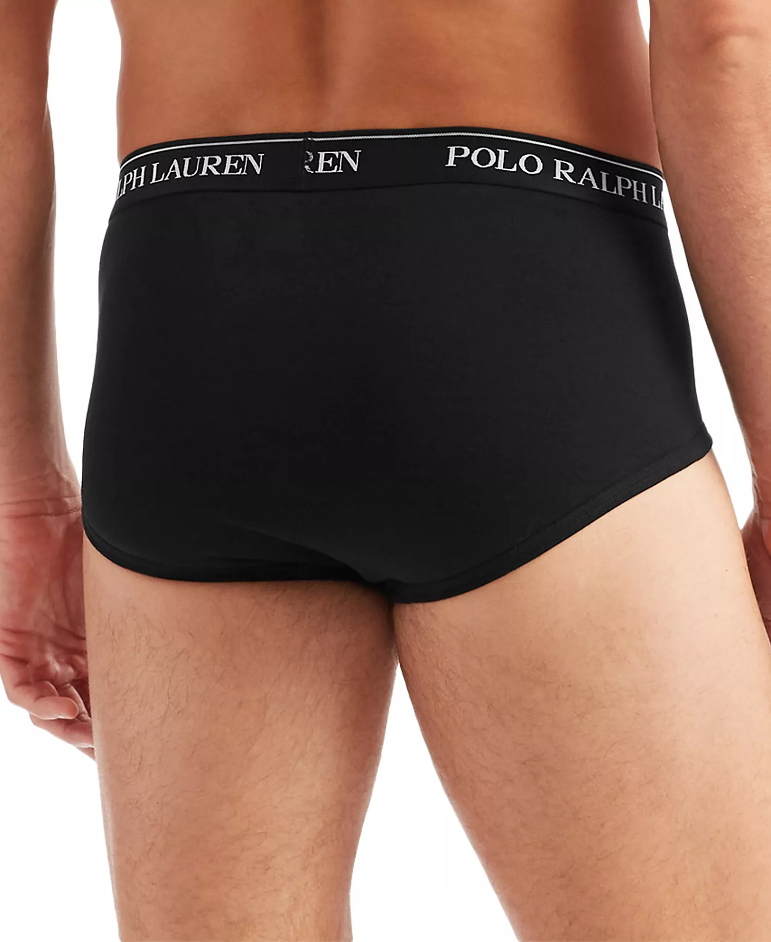 Men's 3-Pack Big & Tall Cotton Briefs - Polo Black - 1X