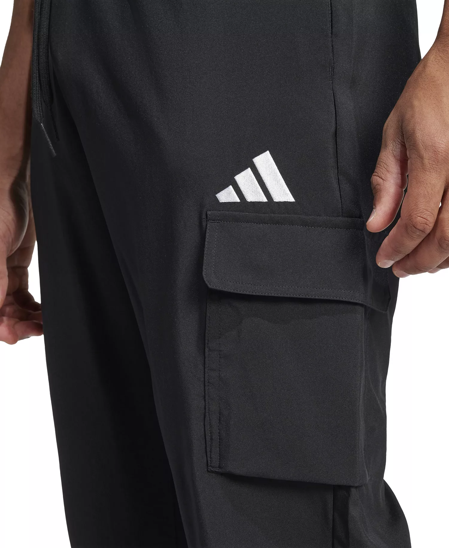 Men's Essentials Small Logo Cargo Pants - Blk/white - 2XL