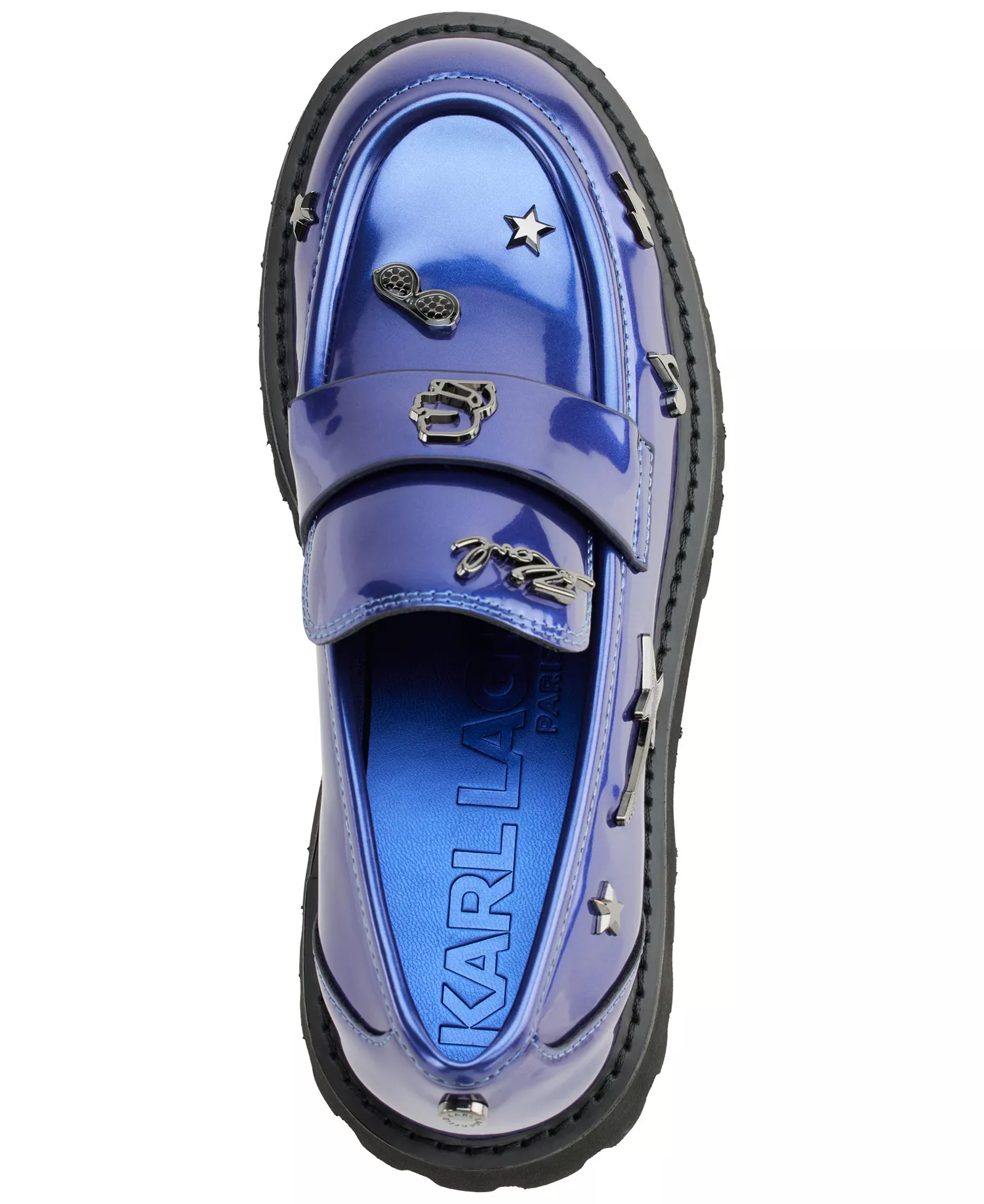 Women's Gaston Rocker Almond Toe Lug Loafers - Cobalt Blue - 5.5M