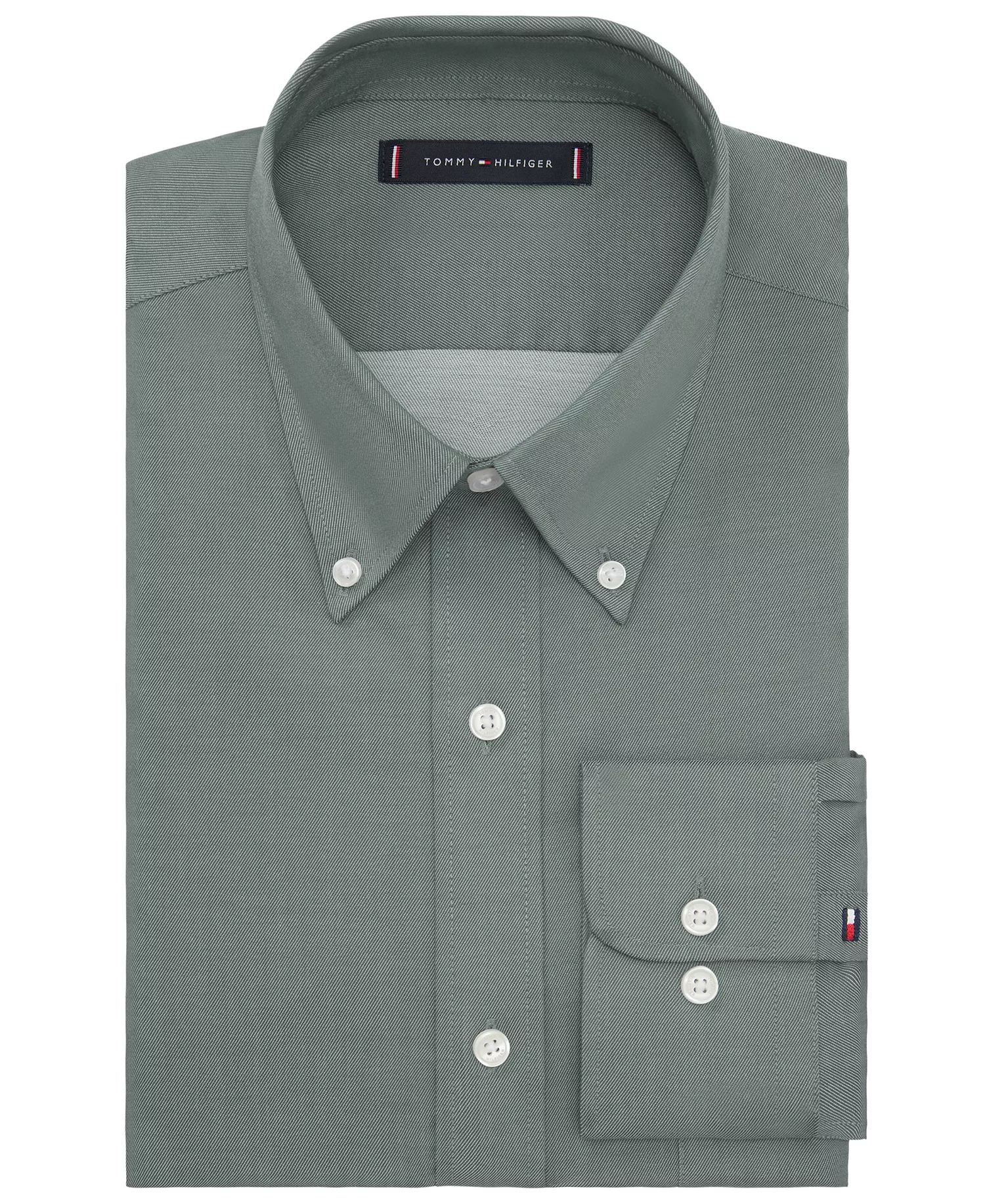 Men's Regular-Fit Button-Down Dress Shirt - Hunter Green - 16 32/33