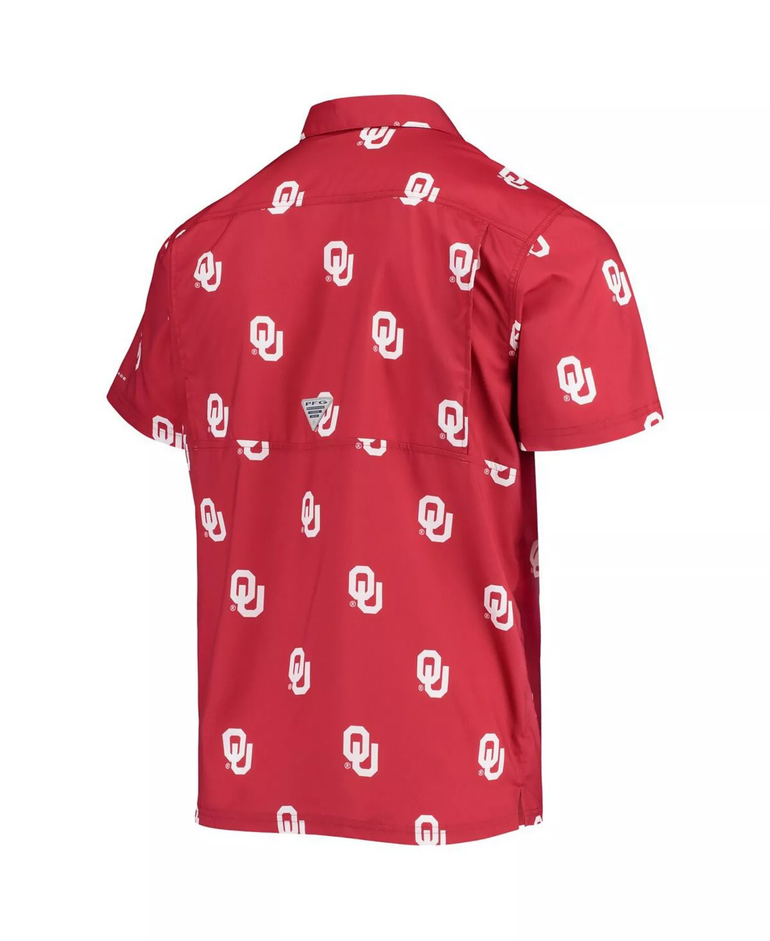 Men's Crimson Oklahoma Sooners Super Slack Tide Omni-Shade Button-Up Shirt - Crimson - M