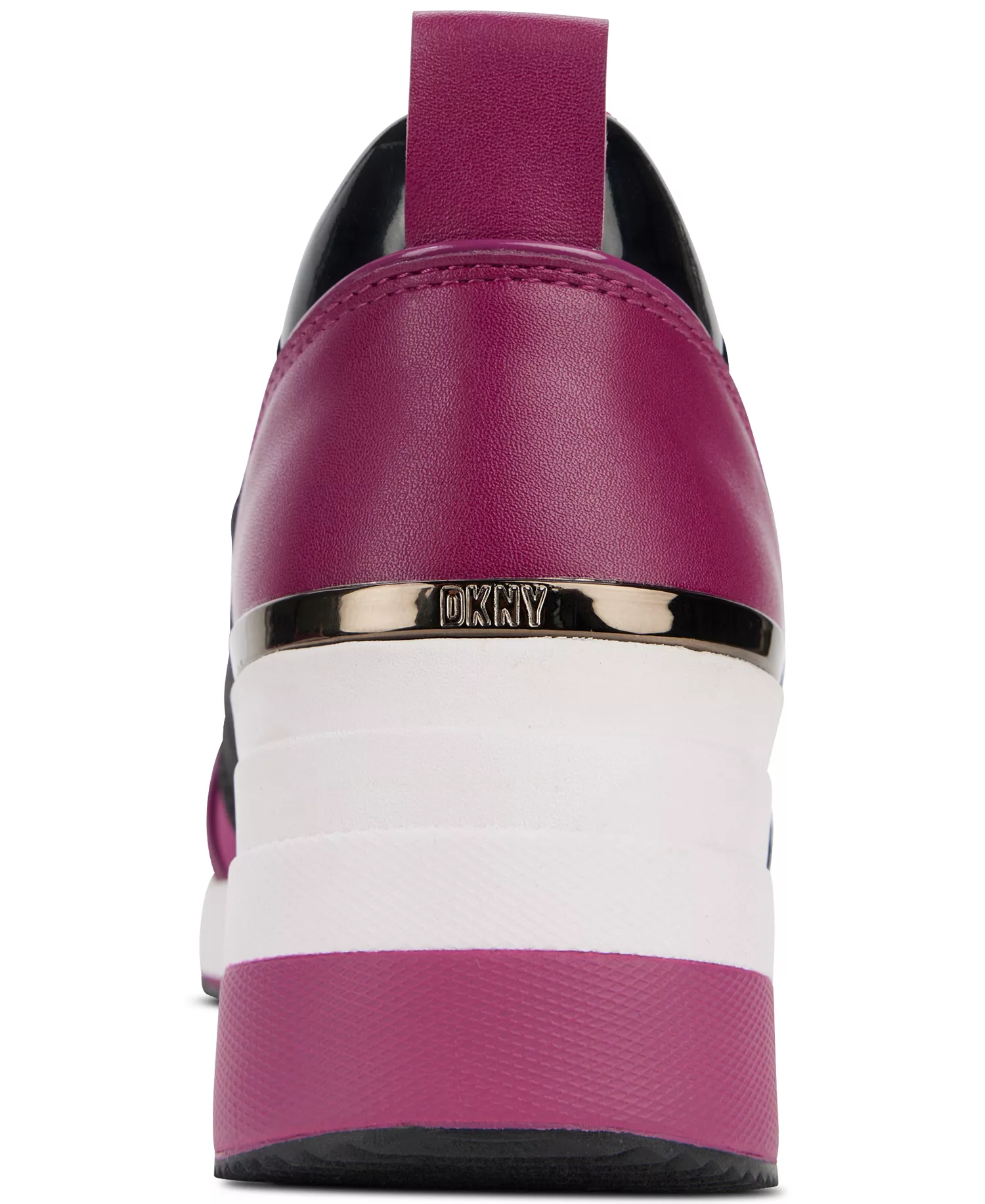 Women's Kamryn Slip-On Logo Wedge Sneakers - Berry/ Black - 11M