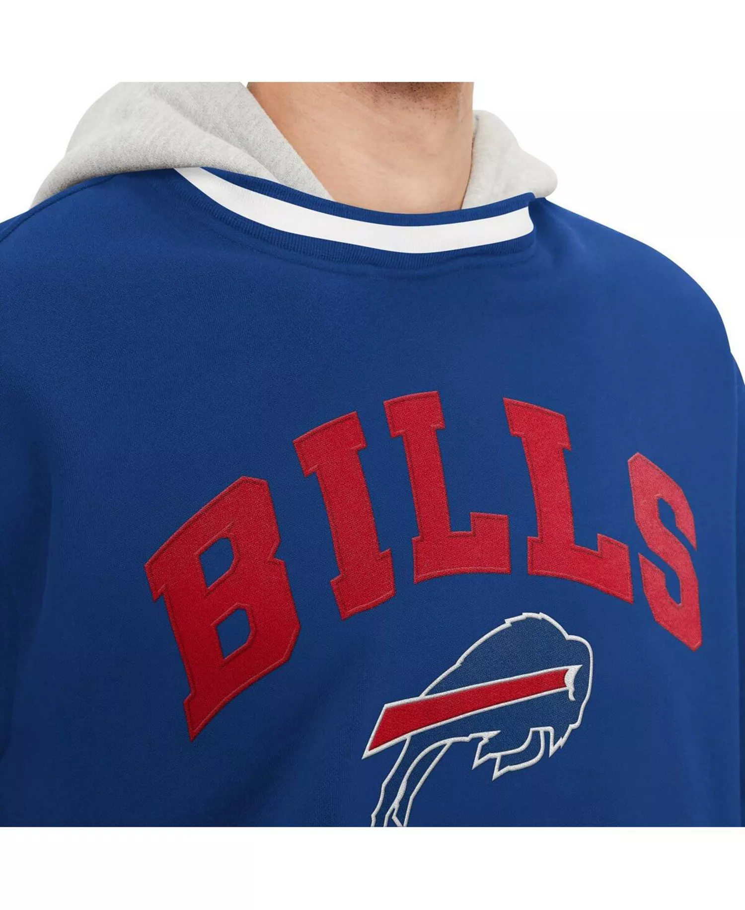 Men's Royal Buffalo Bills Ivan Fashion Pullover Hoodie - Royal - 2XL