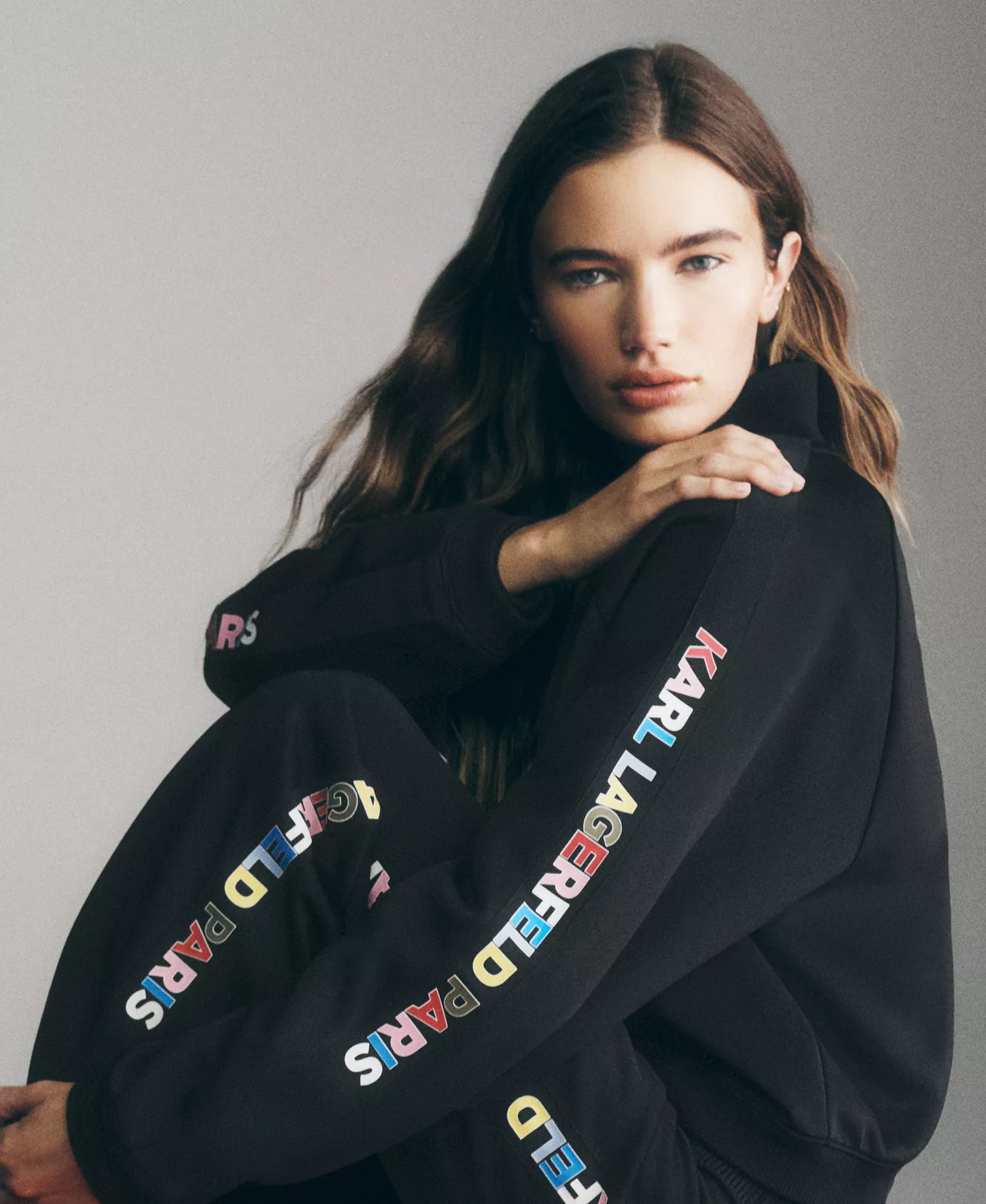 Women's Logo Detail Joggers - Black - L