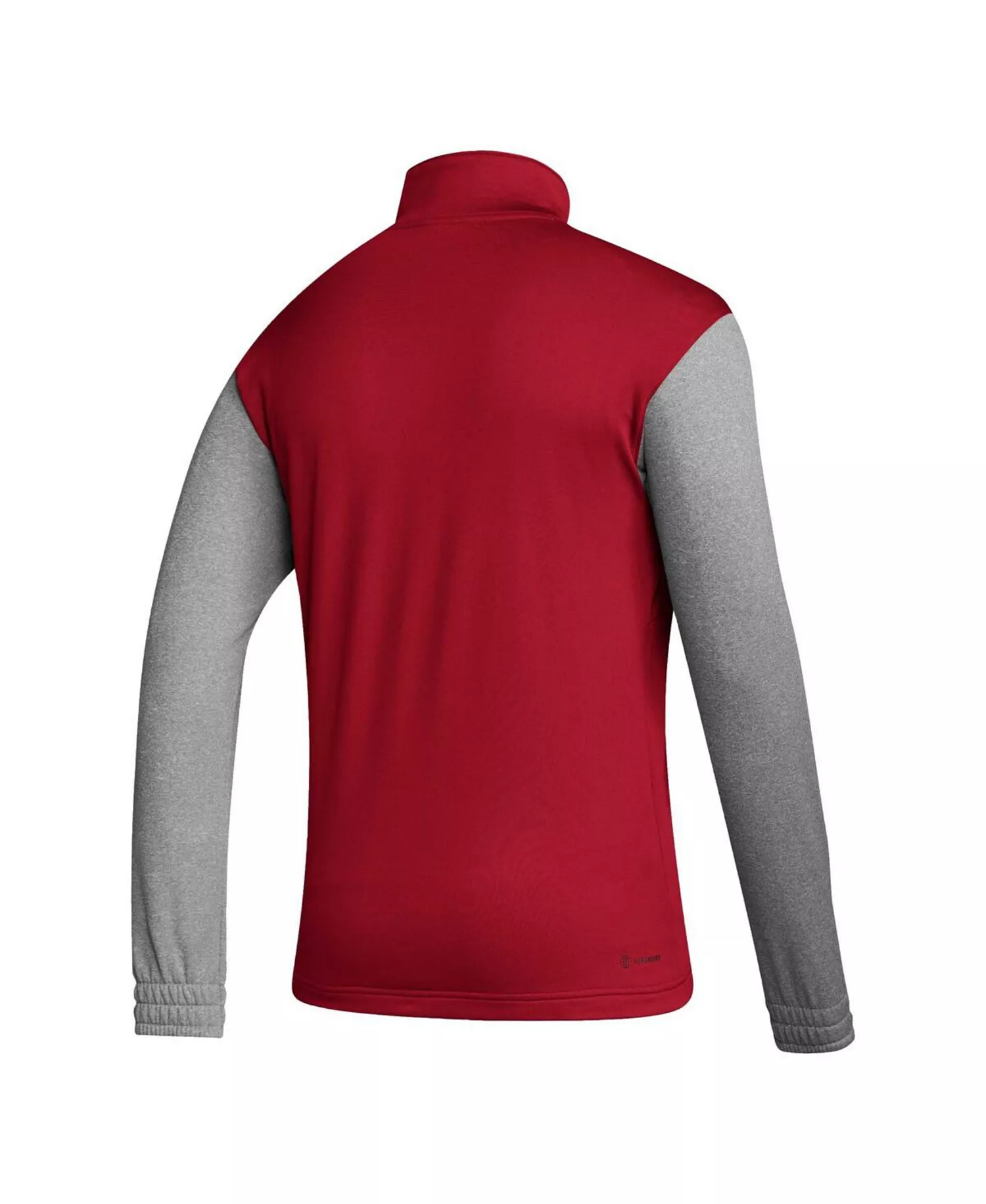 Men's Red Spain National Team Crest Long Sleeve Half-Zip Top - Red, Gray - 2XL