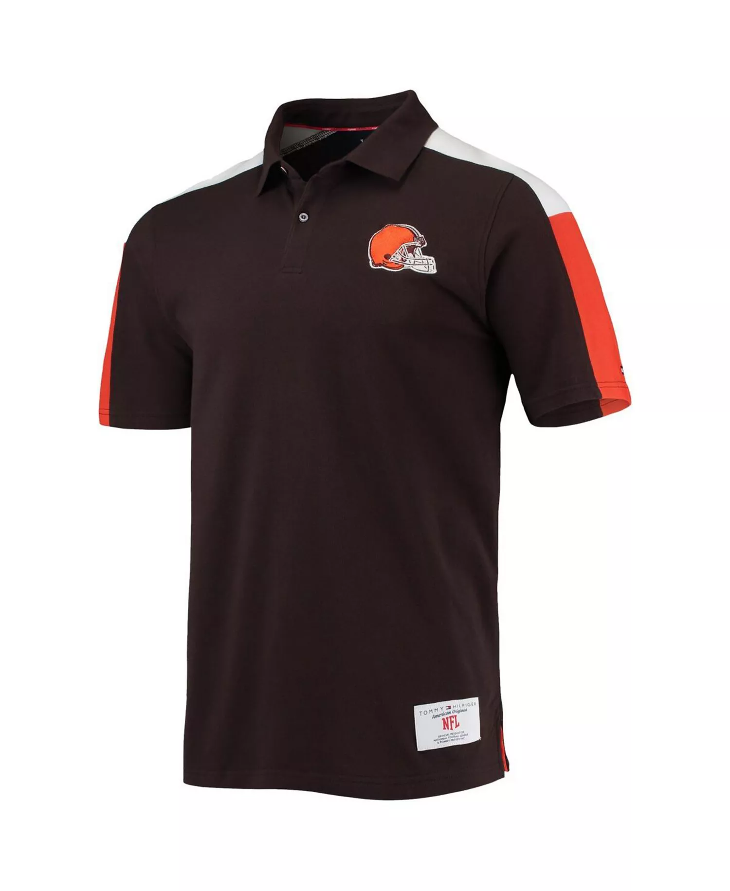 Men's Brown, Orange Cleveland Browns Logan Polo Shirt - Brown, Orange - L