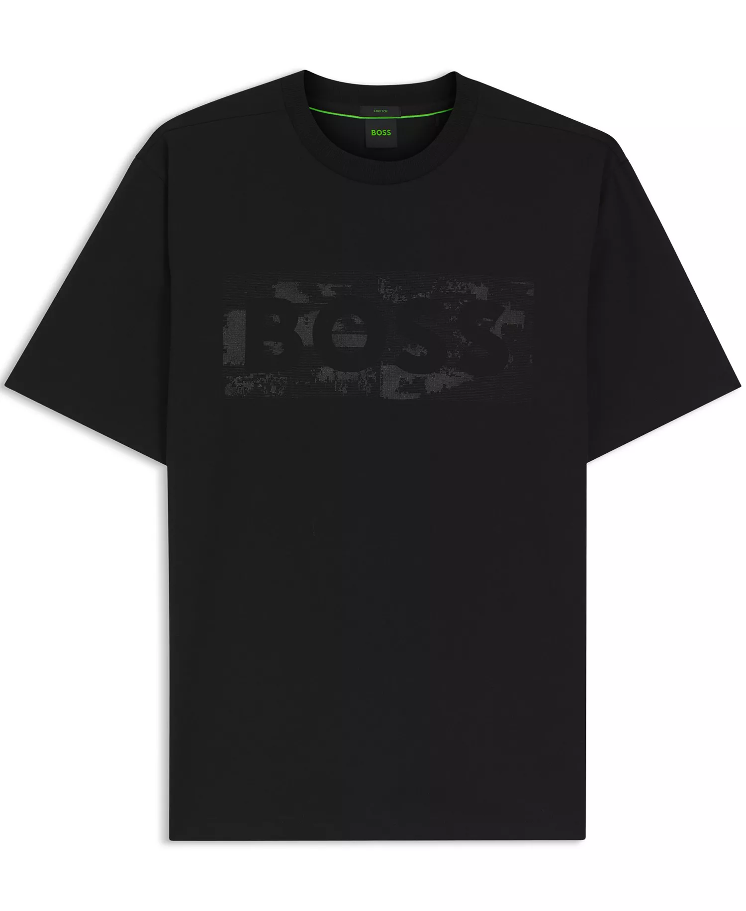Men's Stretch-Cotton Logo Artwork T-Shirt - Black - 2XL