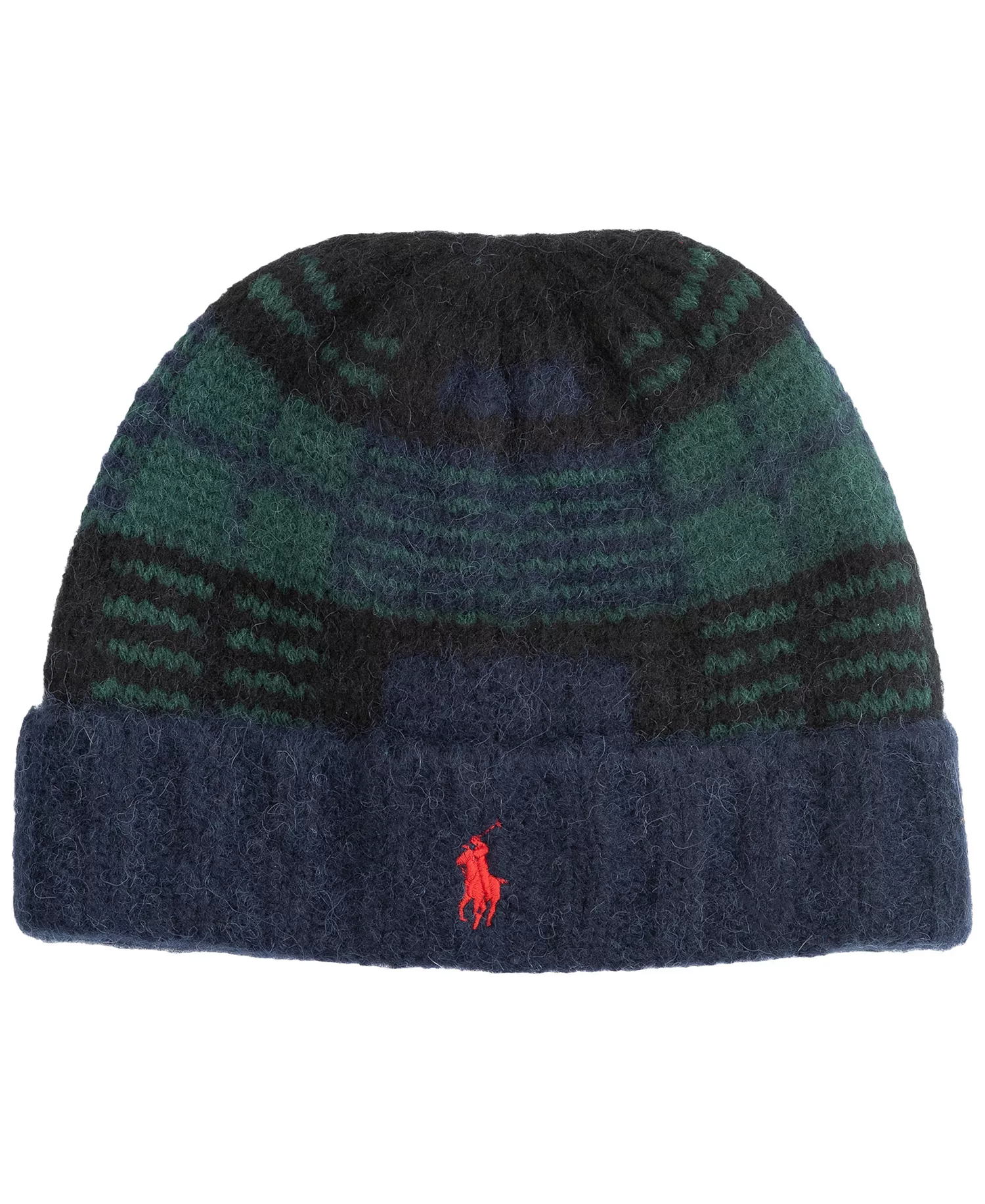 Men's Brushed Blackwatch Beanie - Black - ONE SIZE