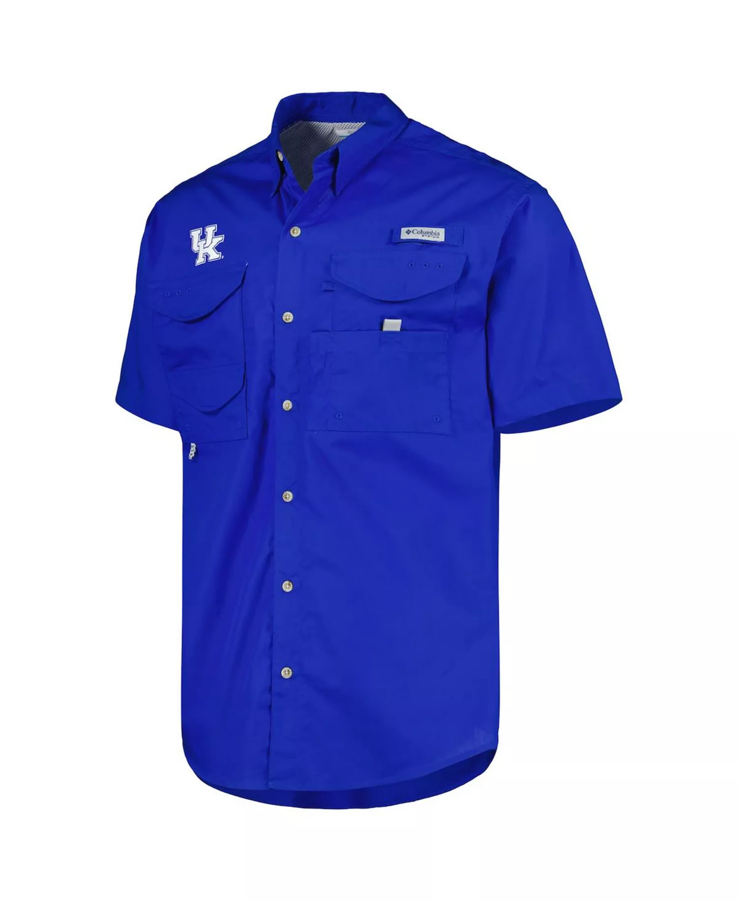 Men's Royal Kentucky Wildcats Bonehead Button-Up Shirt - Royal - 2XL