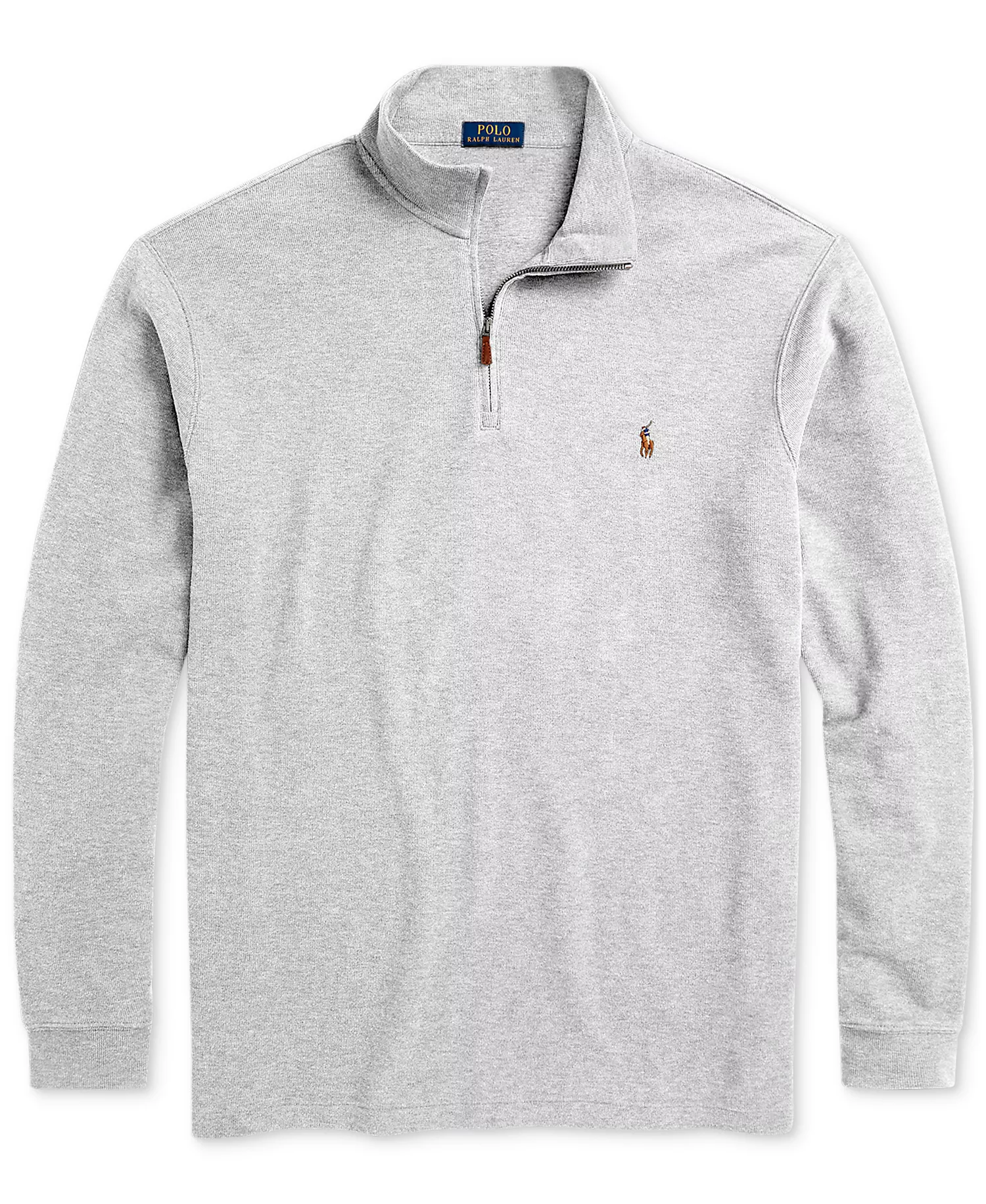 Men's Big & Tall Estate-Rib Quarter-Zip Pullover Sweater - Andover Heather - 2LT