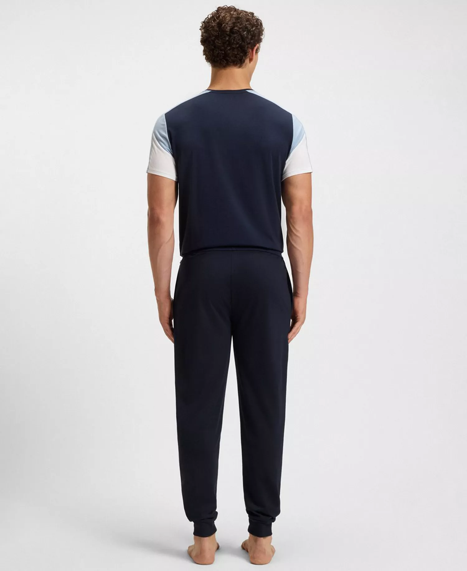 Men's Authentic Drawstring Waistband Pants - Dark Blue - L