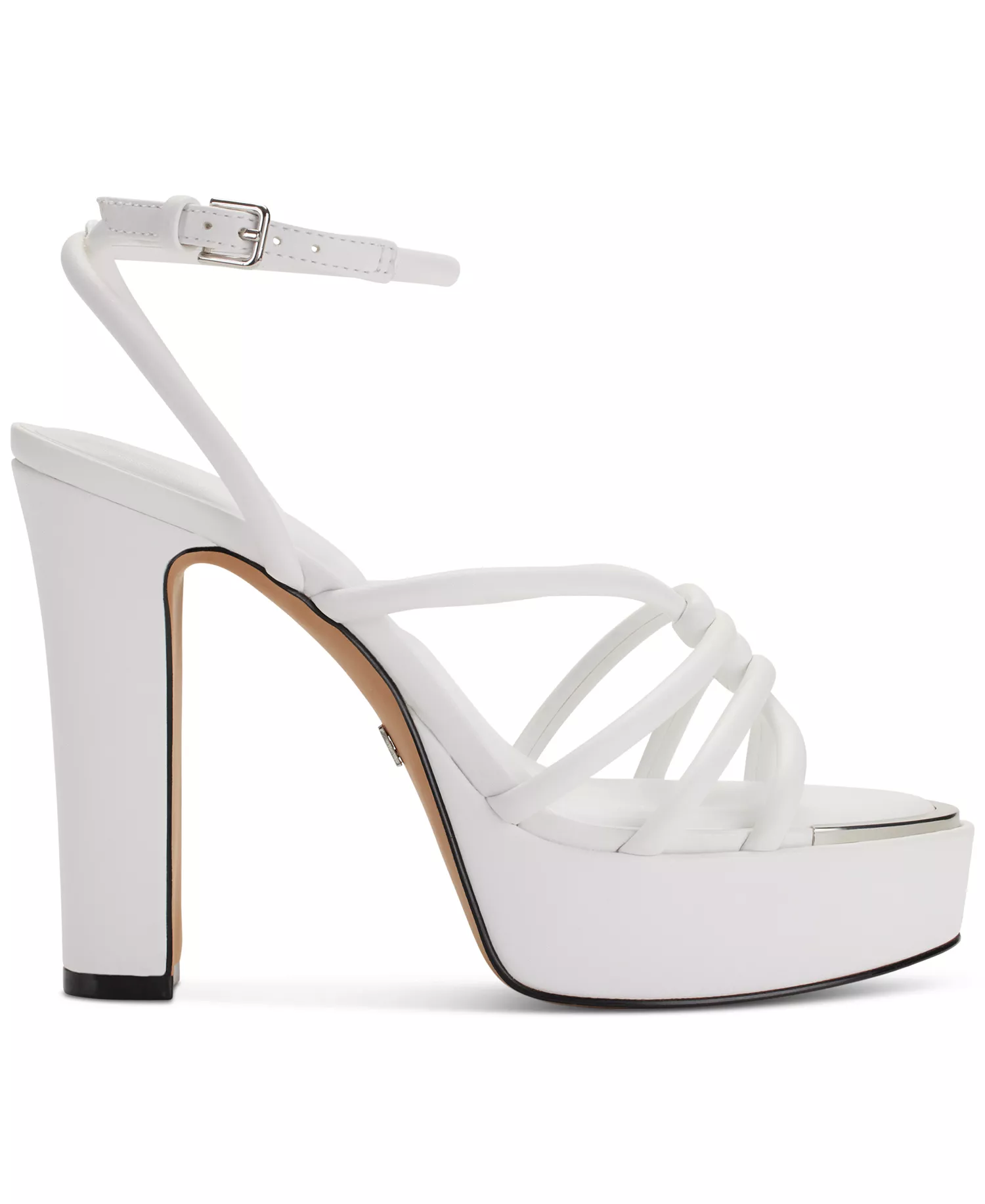 Women's Delicia Strappy Knotted Platform Sandals - Bright White - 10M