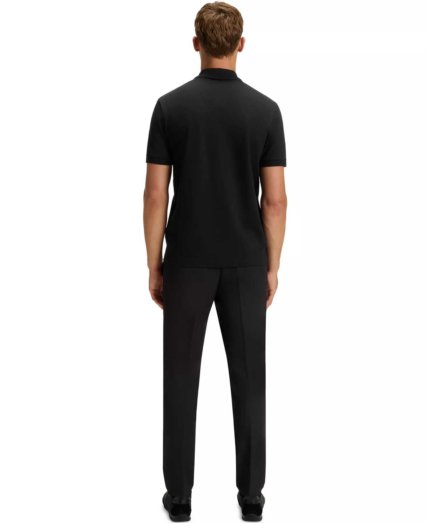 Men's Paddy Logo Polo Shirt - Black - 3XL